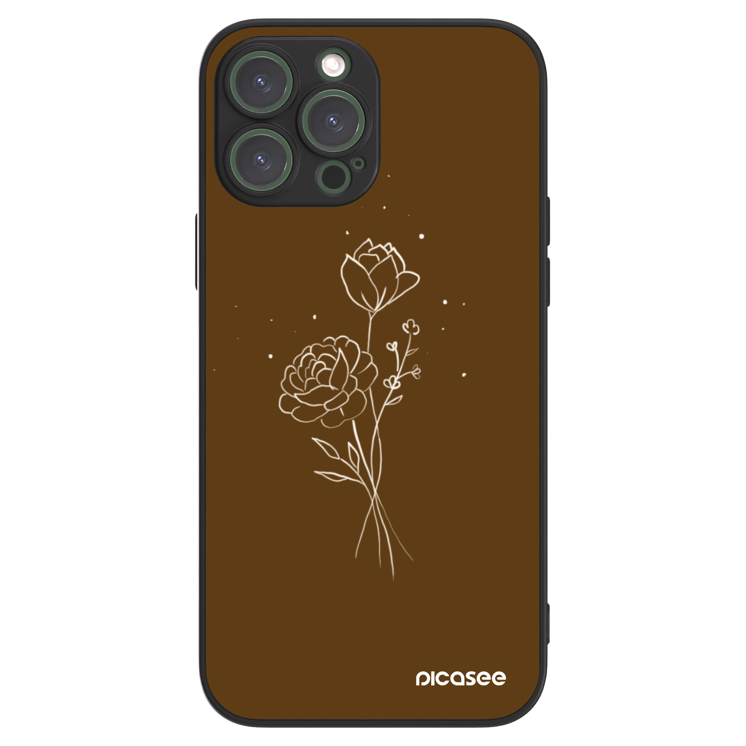 Picasee ULTIMATE CASE na Apple iPhone 13 Pro Max - Brown flowers