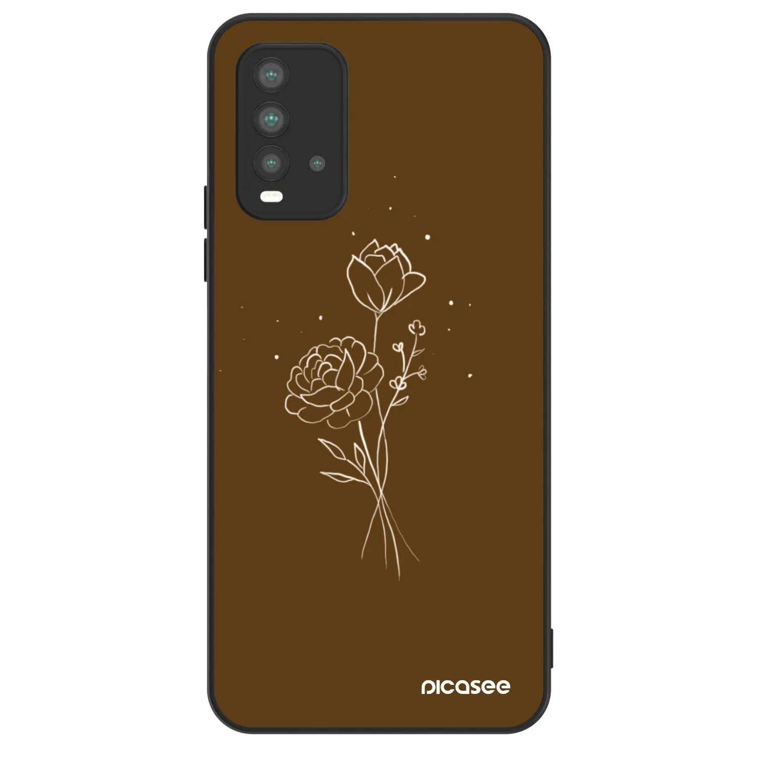 Picasee ULTIMATE CASE na Xiaomi Redmi 9T - Brown flowers