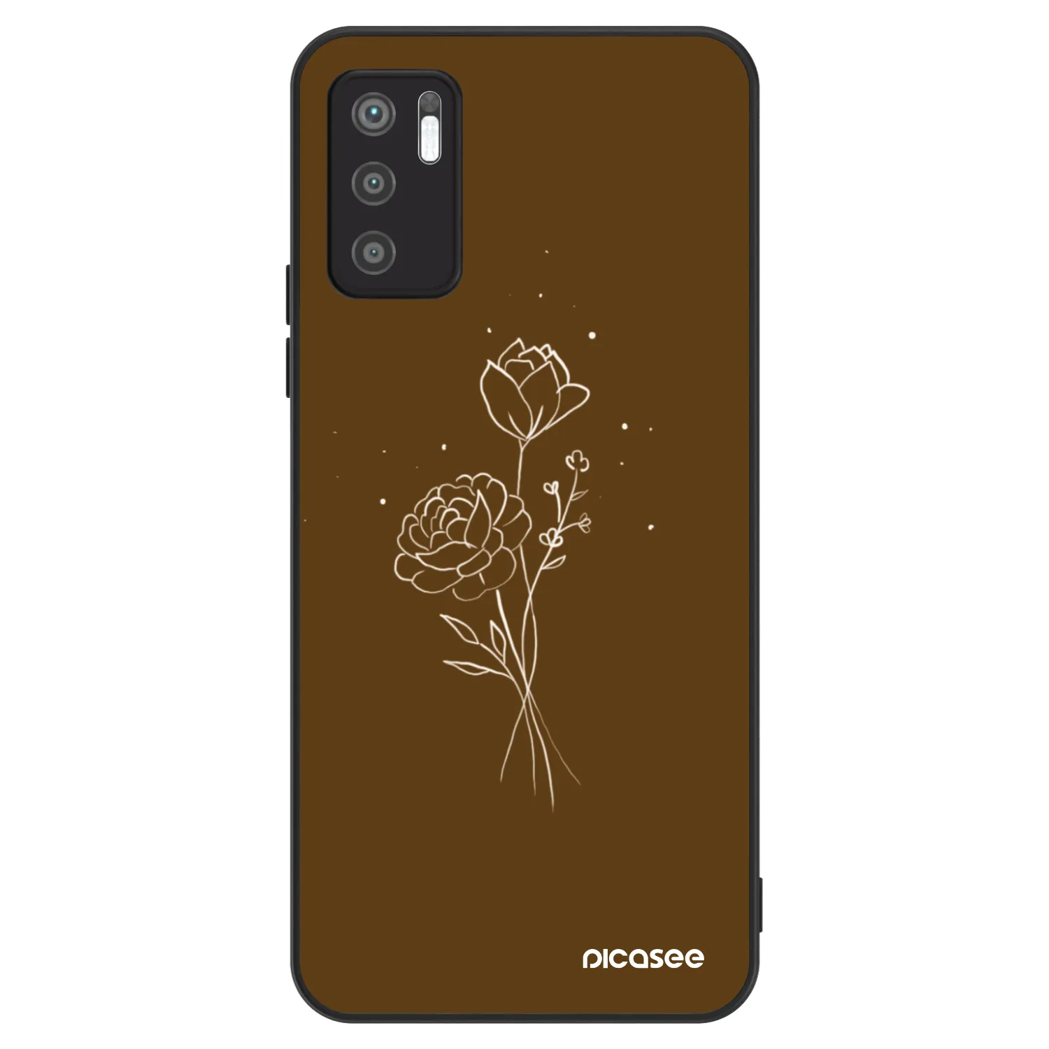Picasee ULTIMATE CASE na Xiaomi Redmi Note 10 5G - Brown flowers
