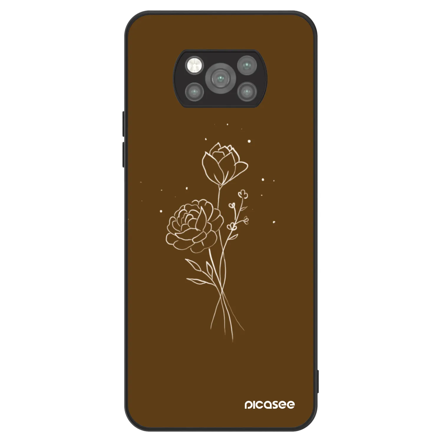 Picasee ULTIMATE CASE na Xiaomi Poco X3 Pro - Brown flowers