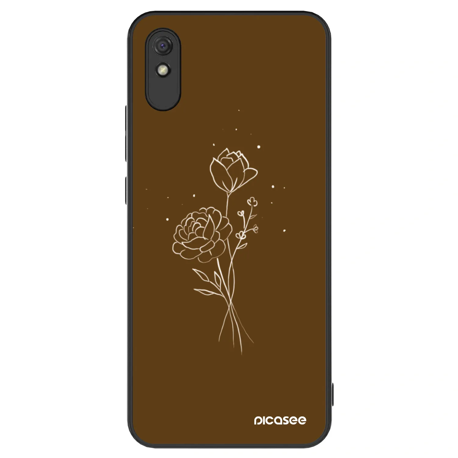 Picasee ULTIMATE CASE na Xiaomi Redmi 9AT - Brown flowers