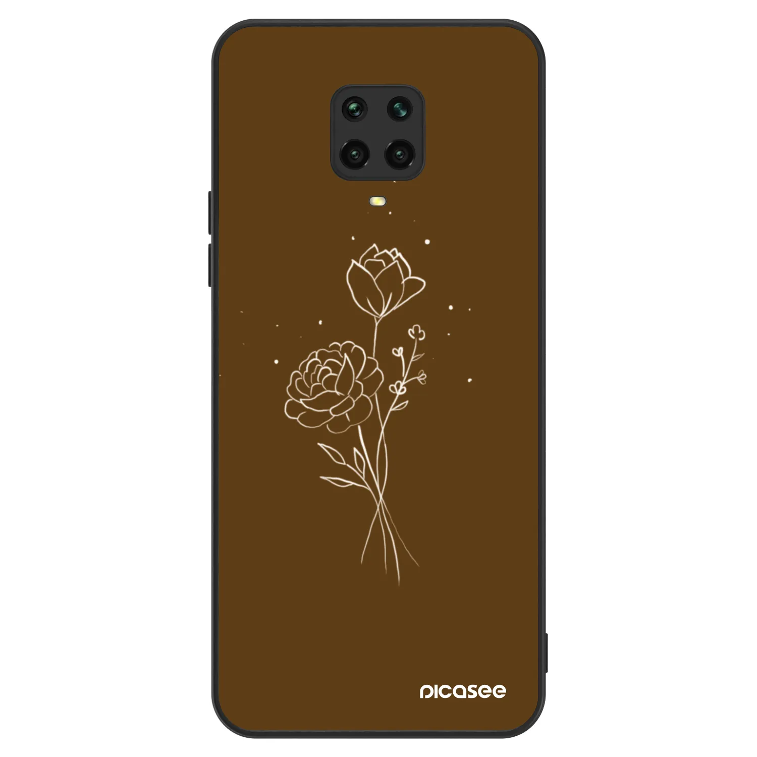 Picasee ULTIMATE CASE na Xiaomi Redmi Note 9S - Brown flowers