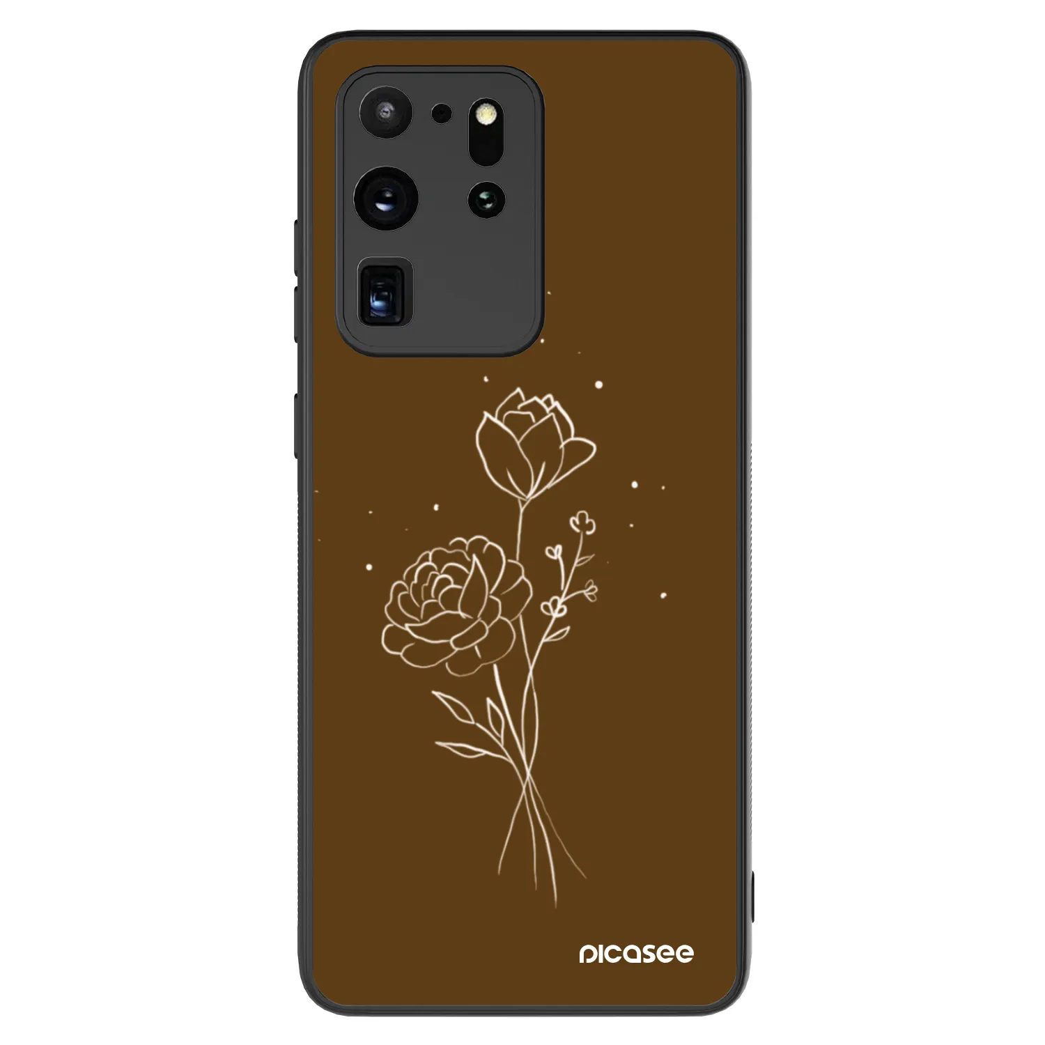 Picasee ULTIMATE CASE na Samsung Galaxy S20 Ultra 5G G988F - Brown flowers