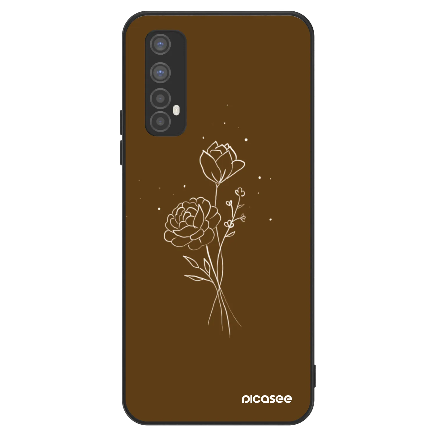 Picasee ULTIMATE CASE na Realme 7 - Brown flowers