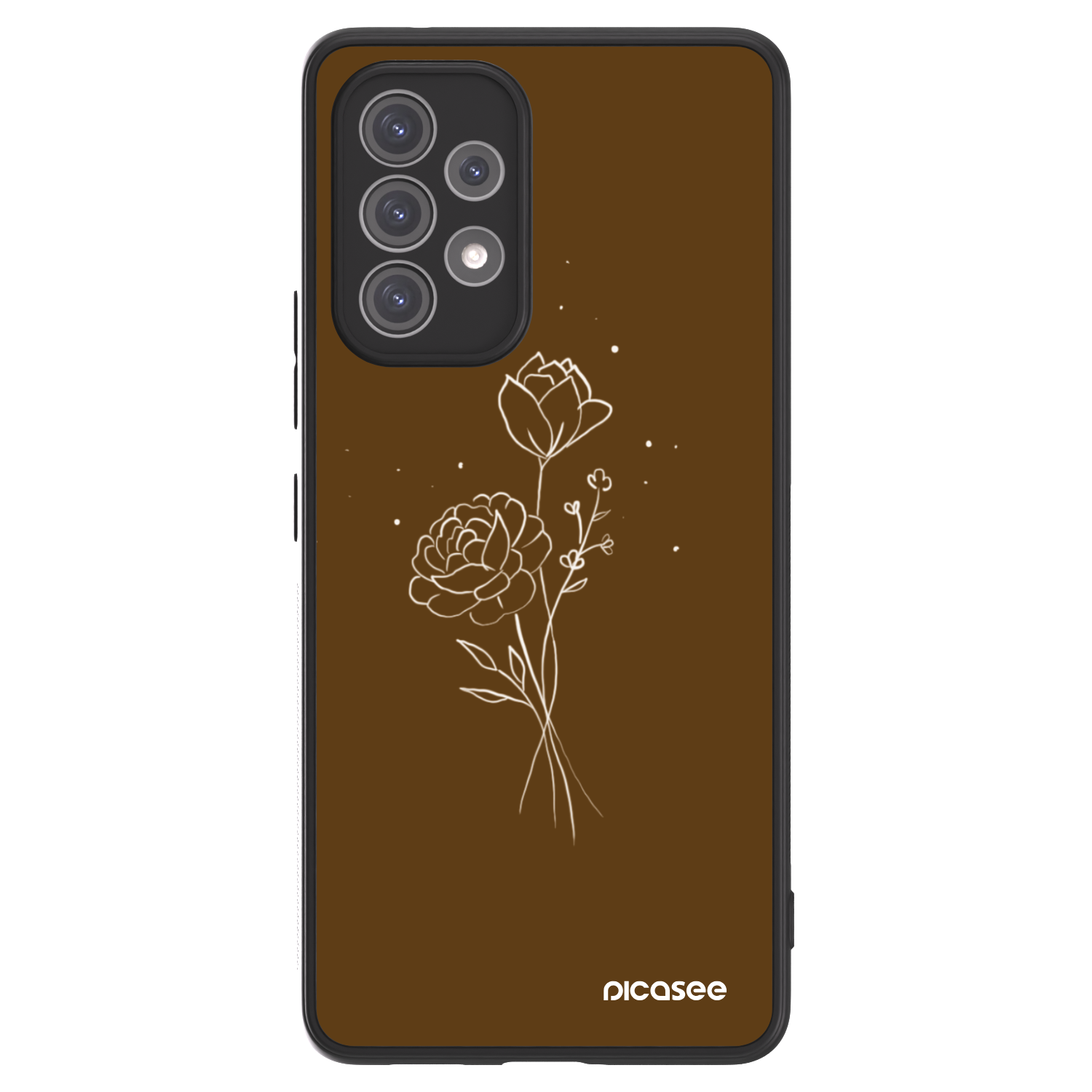 Picasee ULTIMATE CASE na Samsung Galaxy A52s 5G A528B - Brown flowers