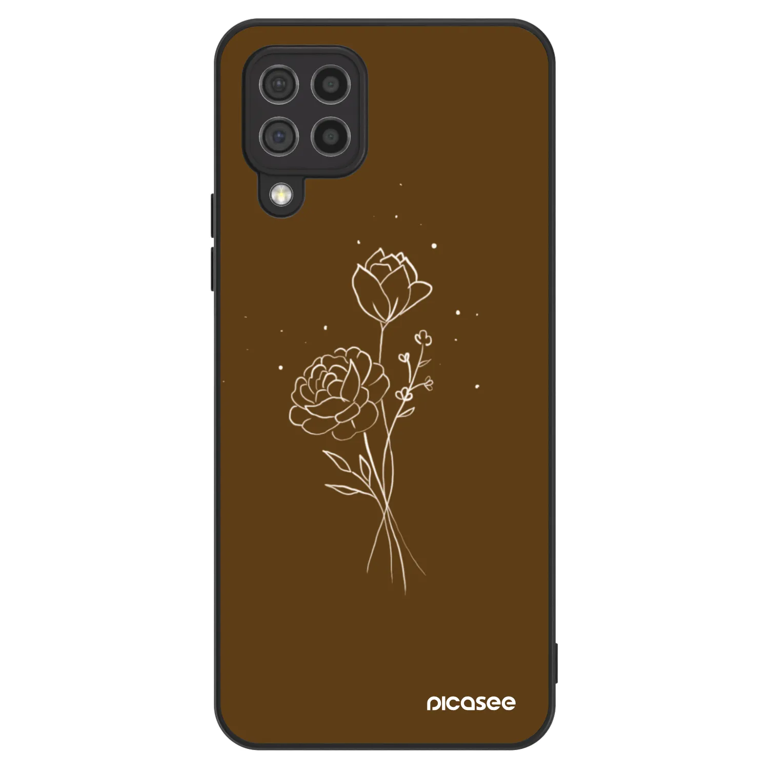 Picasee ULTIMATE CASE na Samsung Galaxy A22 A225F 4G - Brown flowers