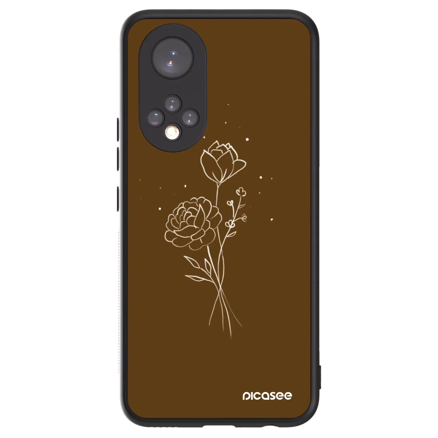 Picasee ULTIMATE CASE na Honor 50 5G - Brown flowers