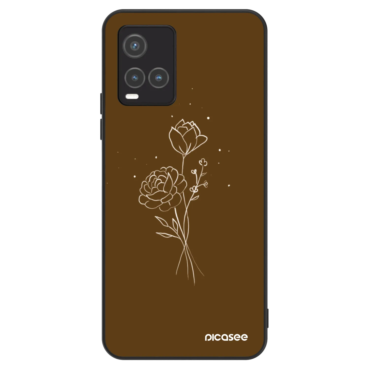 Picasee ULTIMATE CASE na Vivo Y33s - Brown flowers