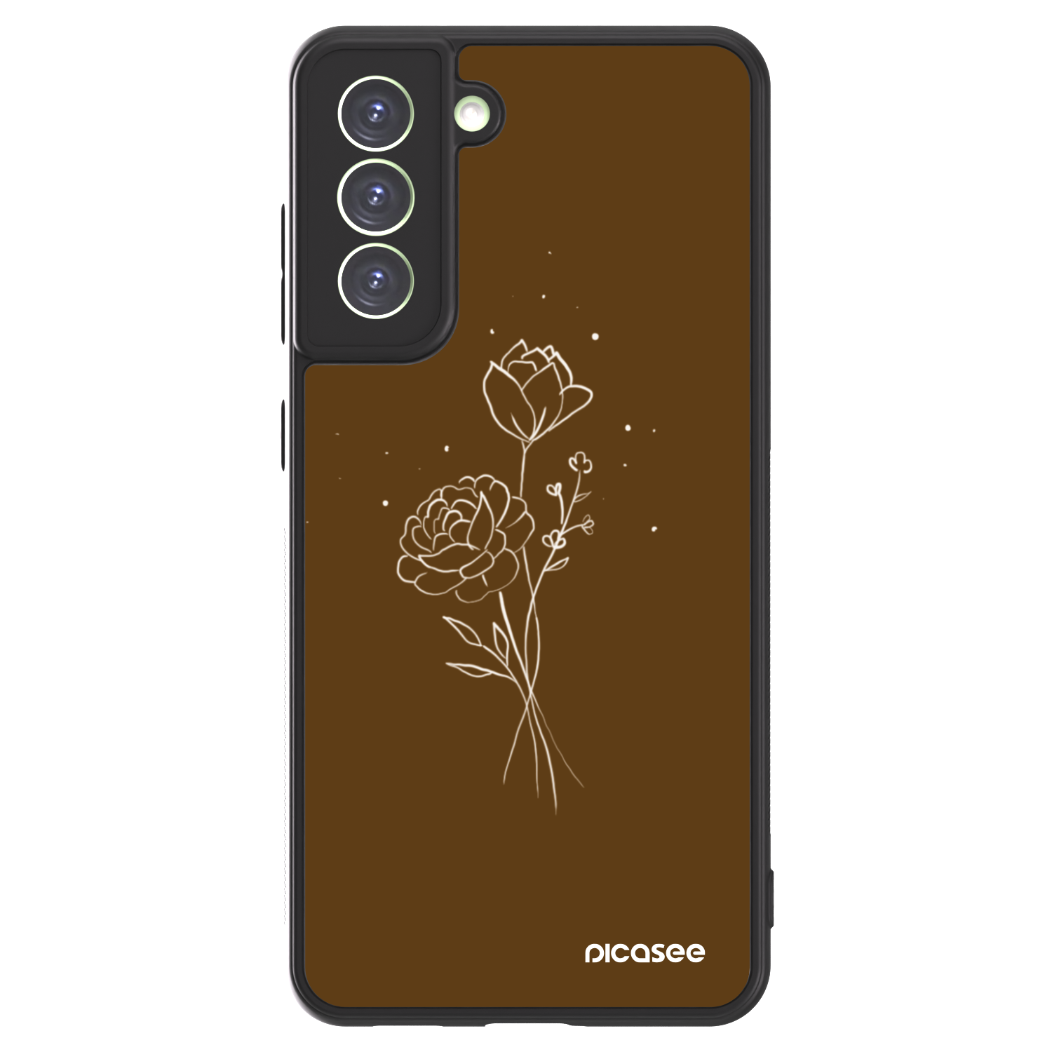 Picasee ULTIMATE CASE na Samsung Galaxy S21 FE 5G - Brown flowers