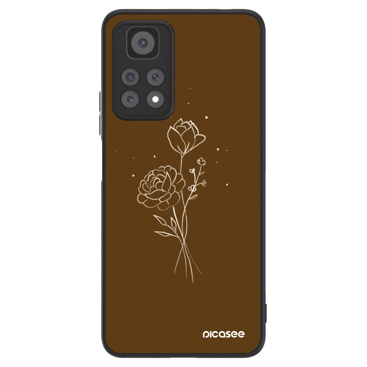 Picasee ULTIMATE CASE na Xiaomi Redmi Note 11 Pro 5G - Brown flowers