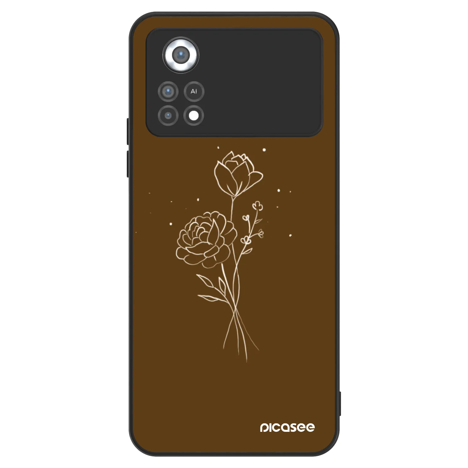 Picasee ULTIMATE CASE na Xiaomi Poco X4 Pro 5G - Brown flowers