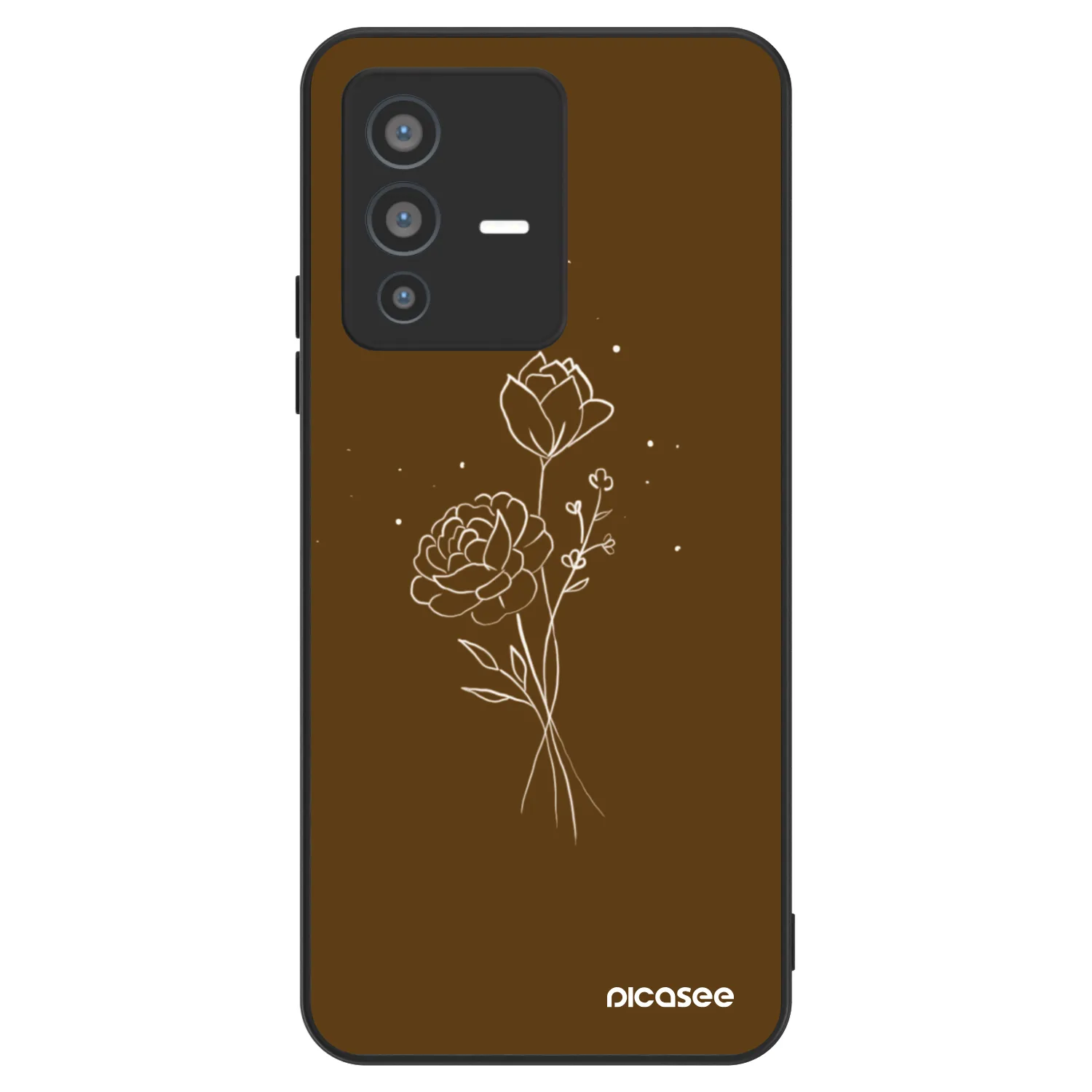 Picasee ULTIMATE CASE na Vivo V23 5G - Brown flowers
