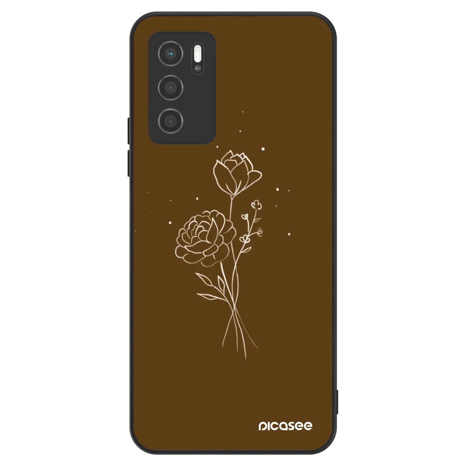 Picasee ULTIMATE CASE na OPPO A16 - Brown flowers
