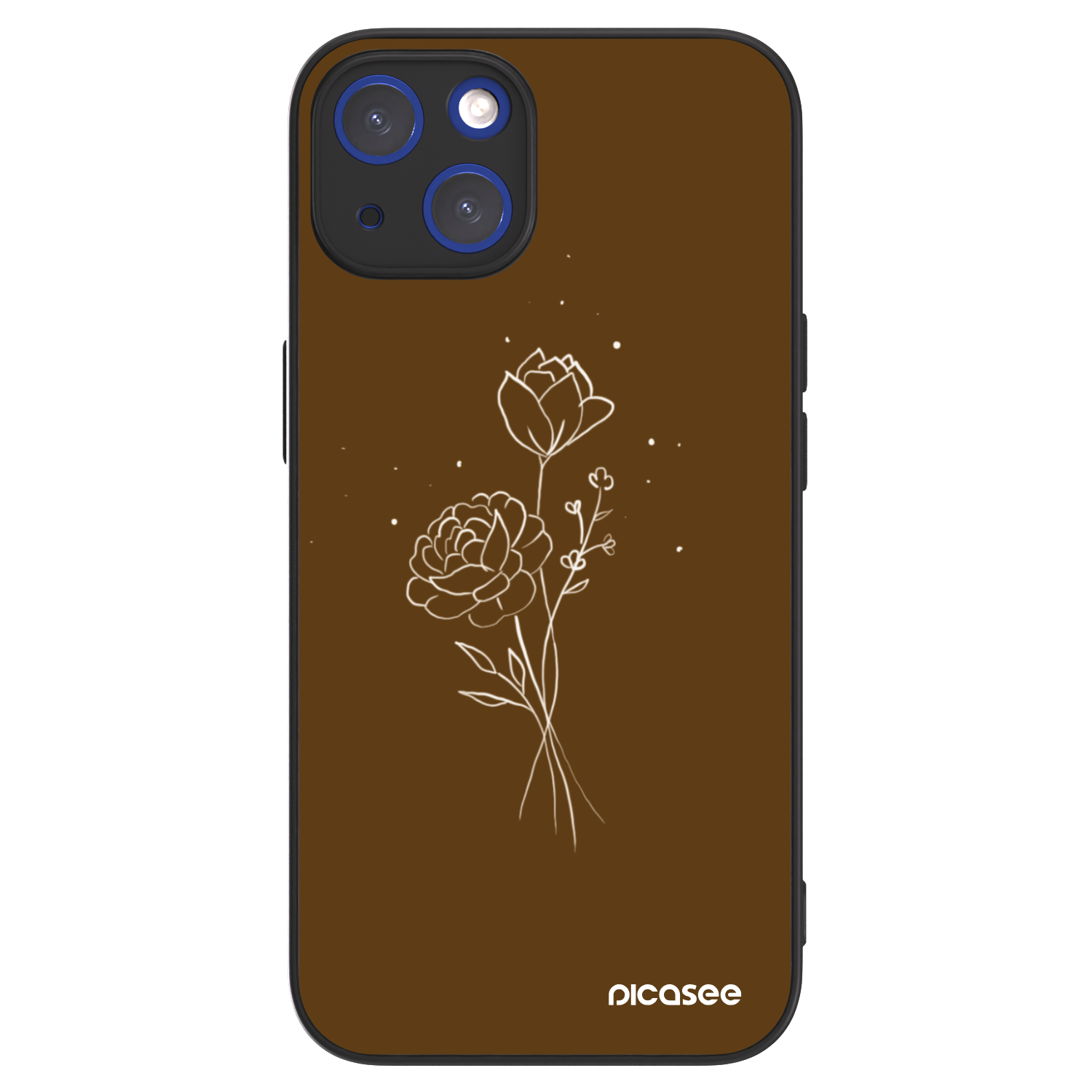 Picasee ULTIMATE CASE na Apple iPhone 14 - Brown flowers