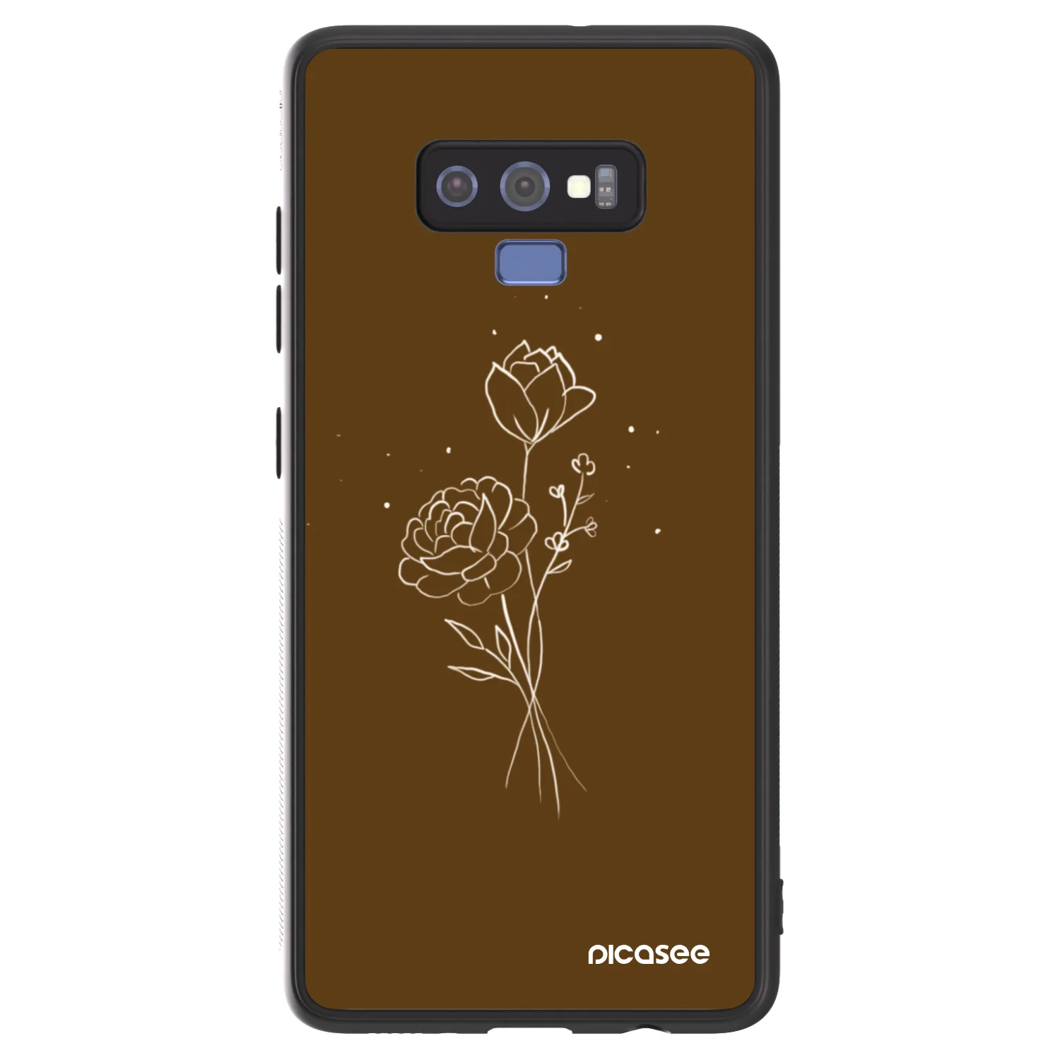 Picasee ULTIMATE CASE na Samsung Galaxy Note 9 N960F - Brown flowers