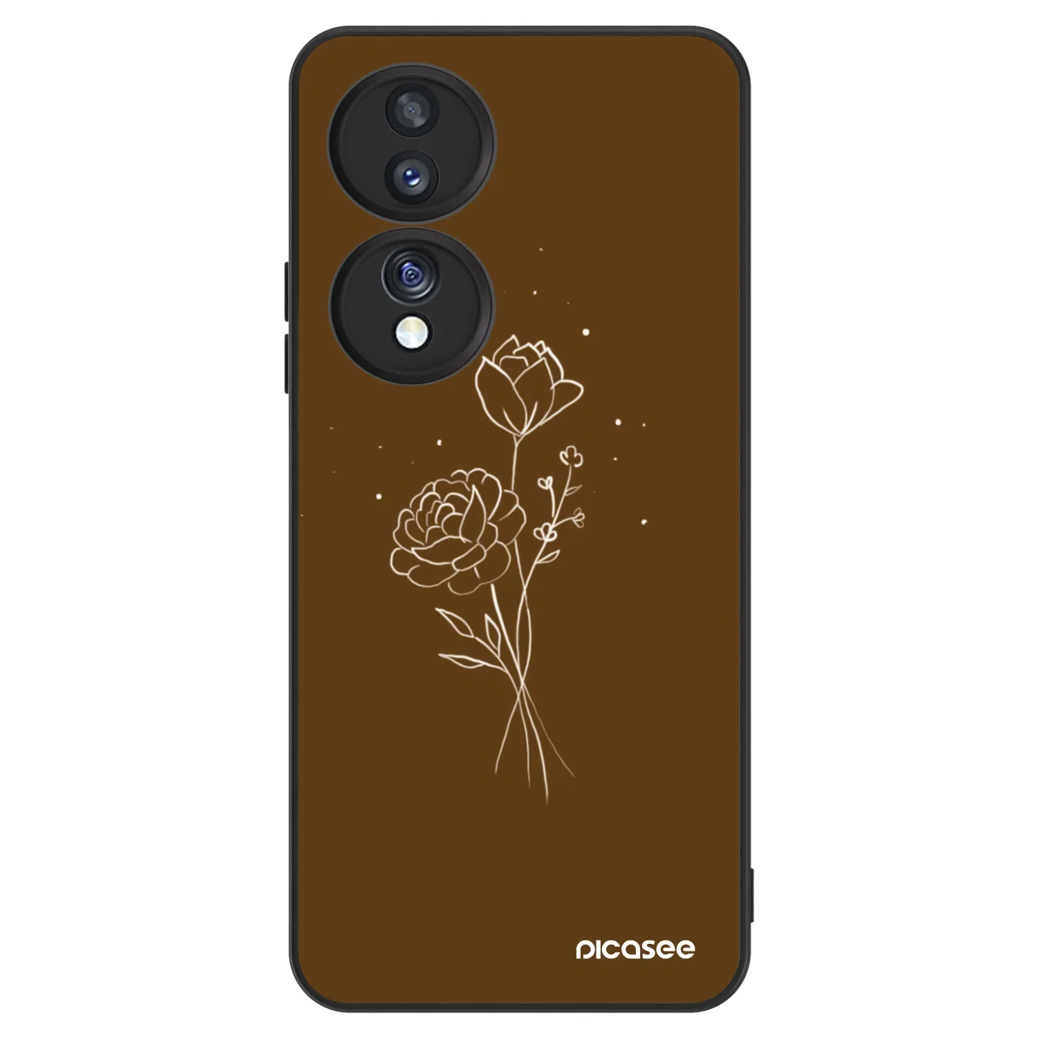 Picasee ULTIMATE CASE na Honor 70 - Brown flowers