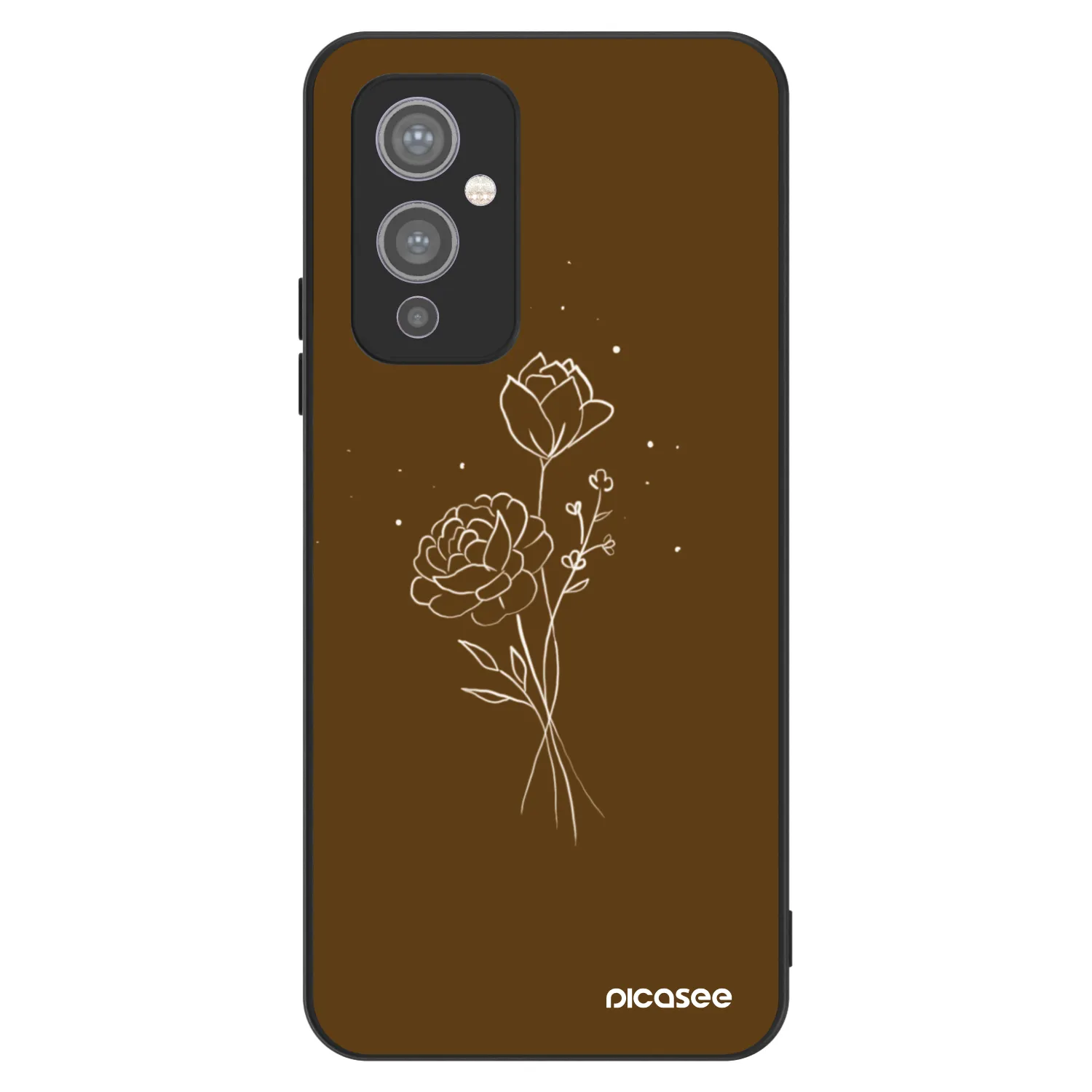 Picasee ULTIMATE CASE na OnePlus 9 - Brown flowers