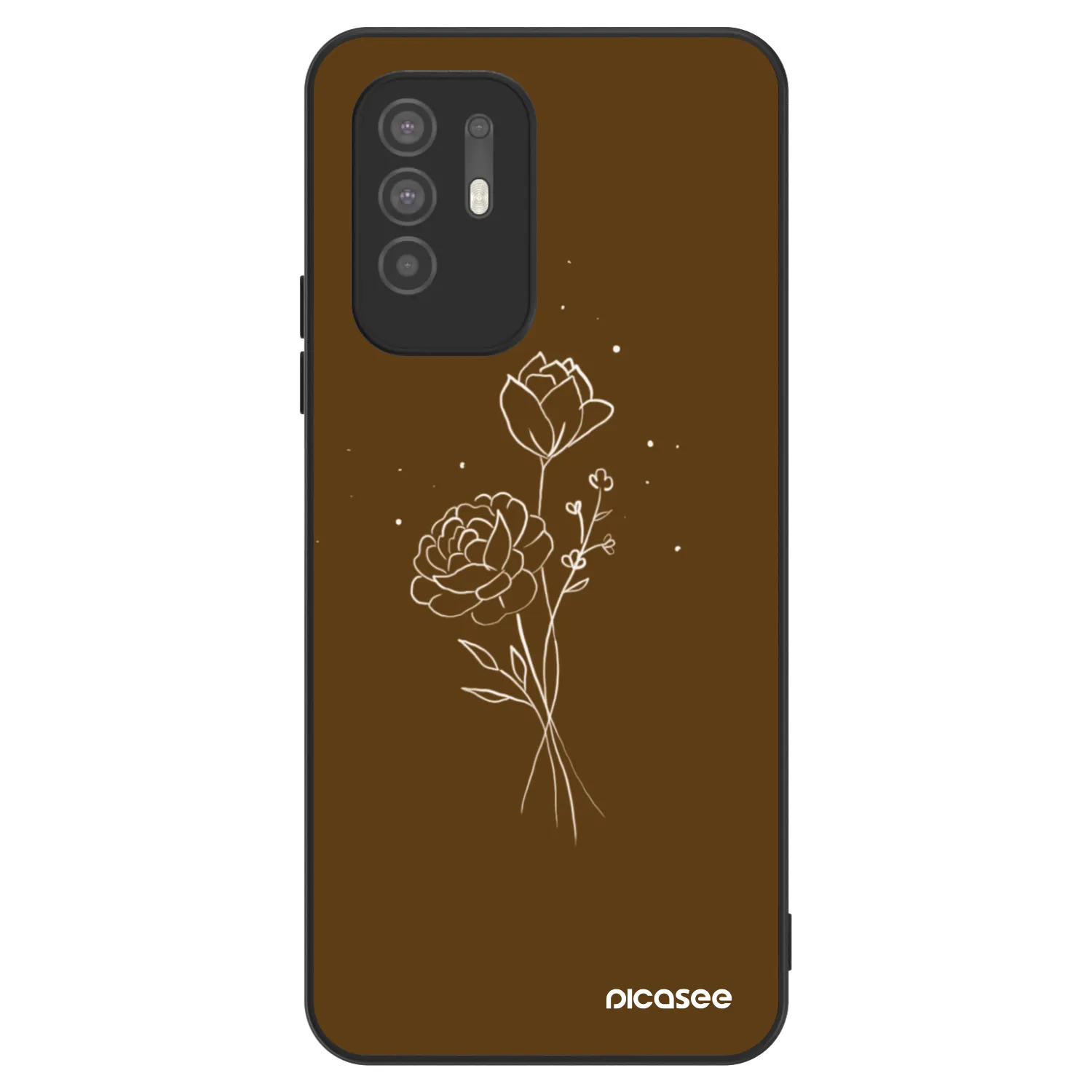 Picasee ULTIMATE CASE na OPPO A94 5G - Brown flowers