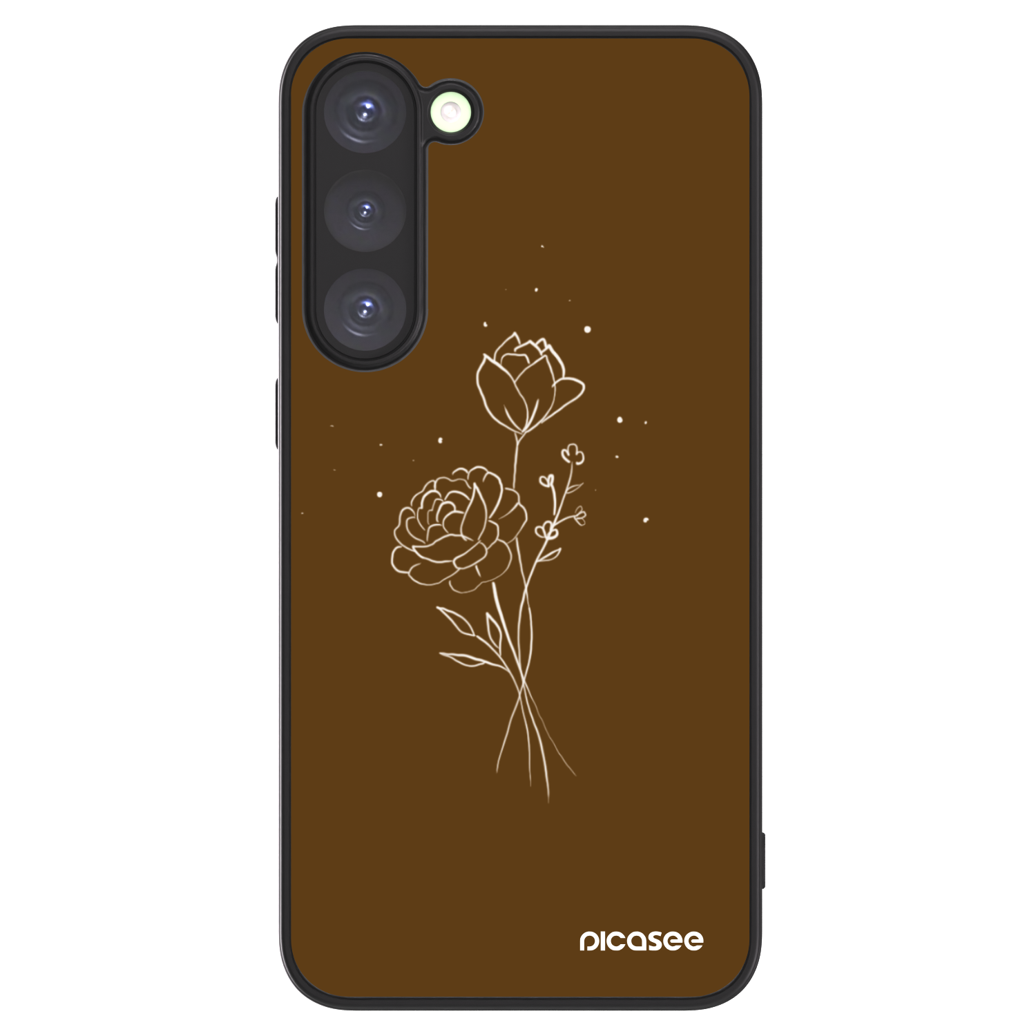 Picasee ULTIMATE CASE na Samsung Galaxy S23+ 5G - Brown flowers