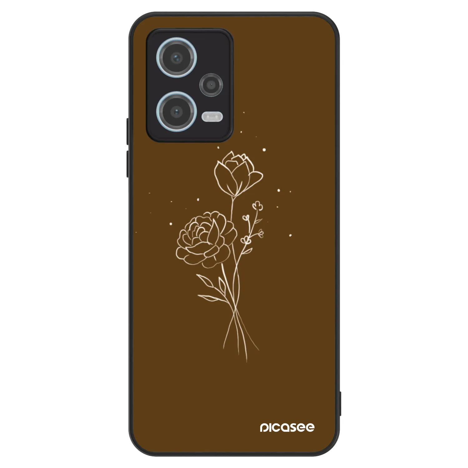 Picasee ULTIMATE CASE na Xiaomi Redmi Note 12 5G - Brown flowers