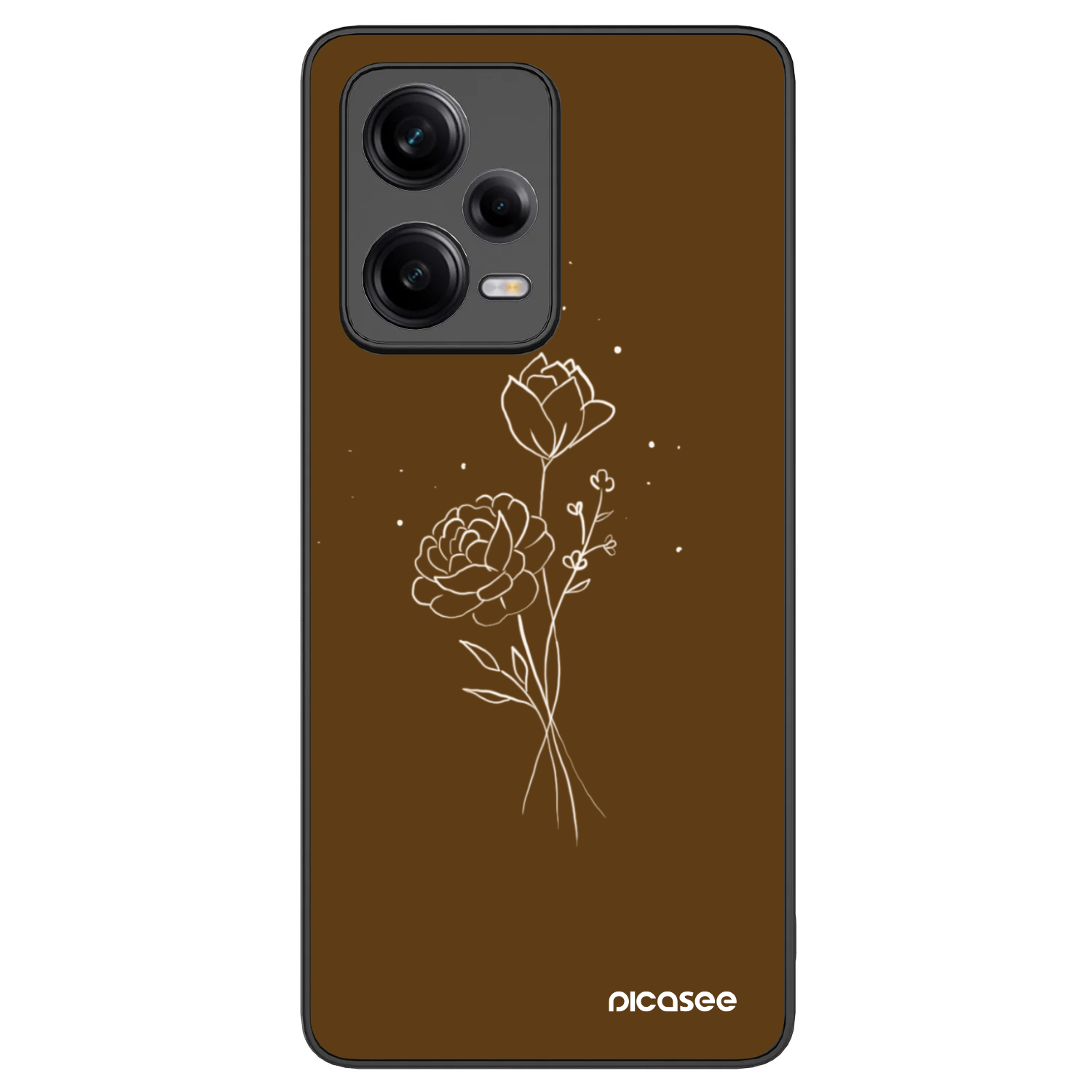 Picasee ULTIMATE CASE na Xiaomi Redmi Note 12 Pro 5G - Brown flowers