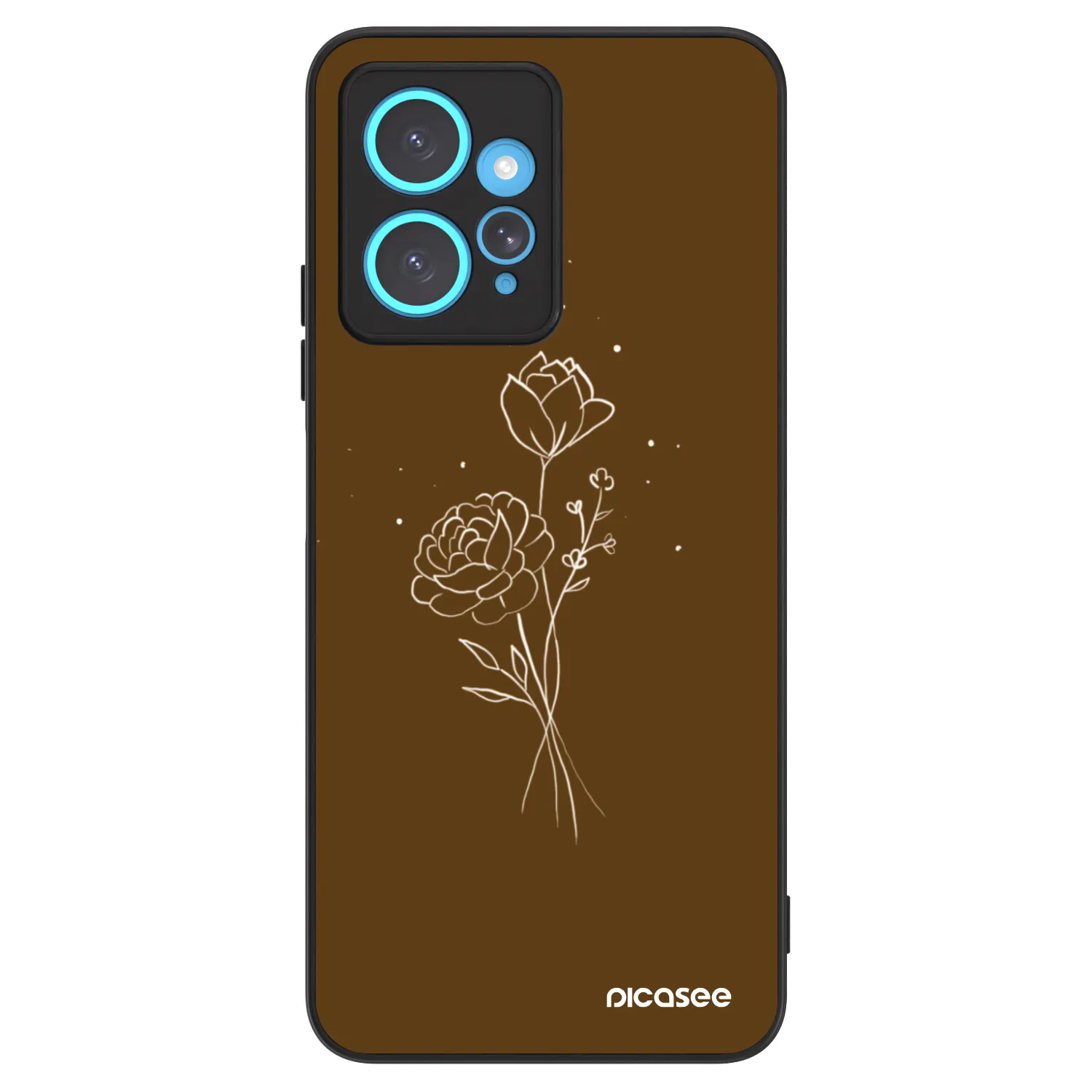 Picasee ULTIMATE CASE na Xiaomi Redmi Note 12 4G - Brown flowers