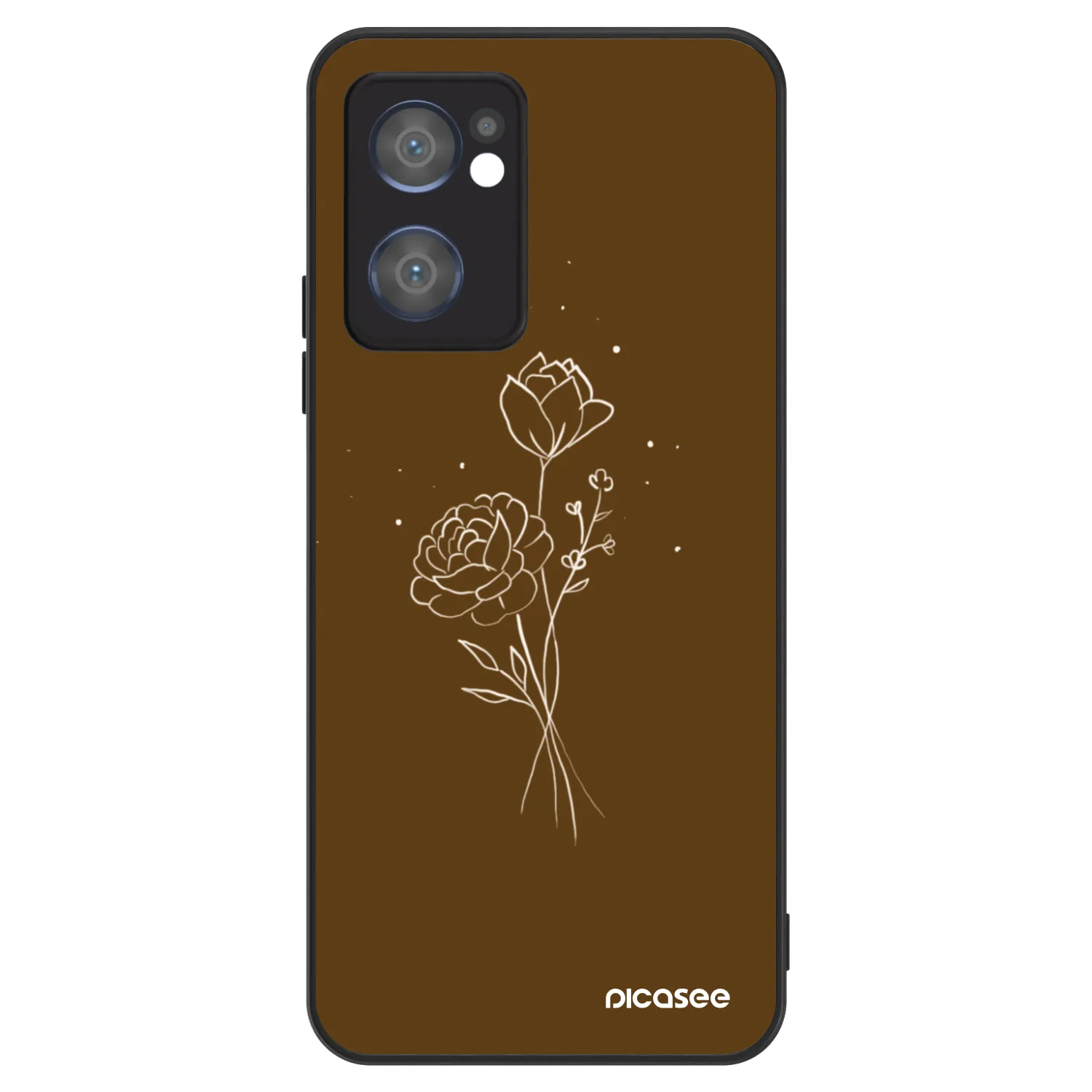 Picasee ULTIMATE CASE na OPPO Reno 7 5G - Brown flowers