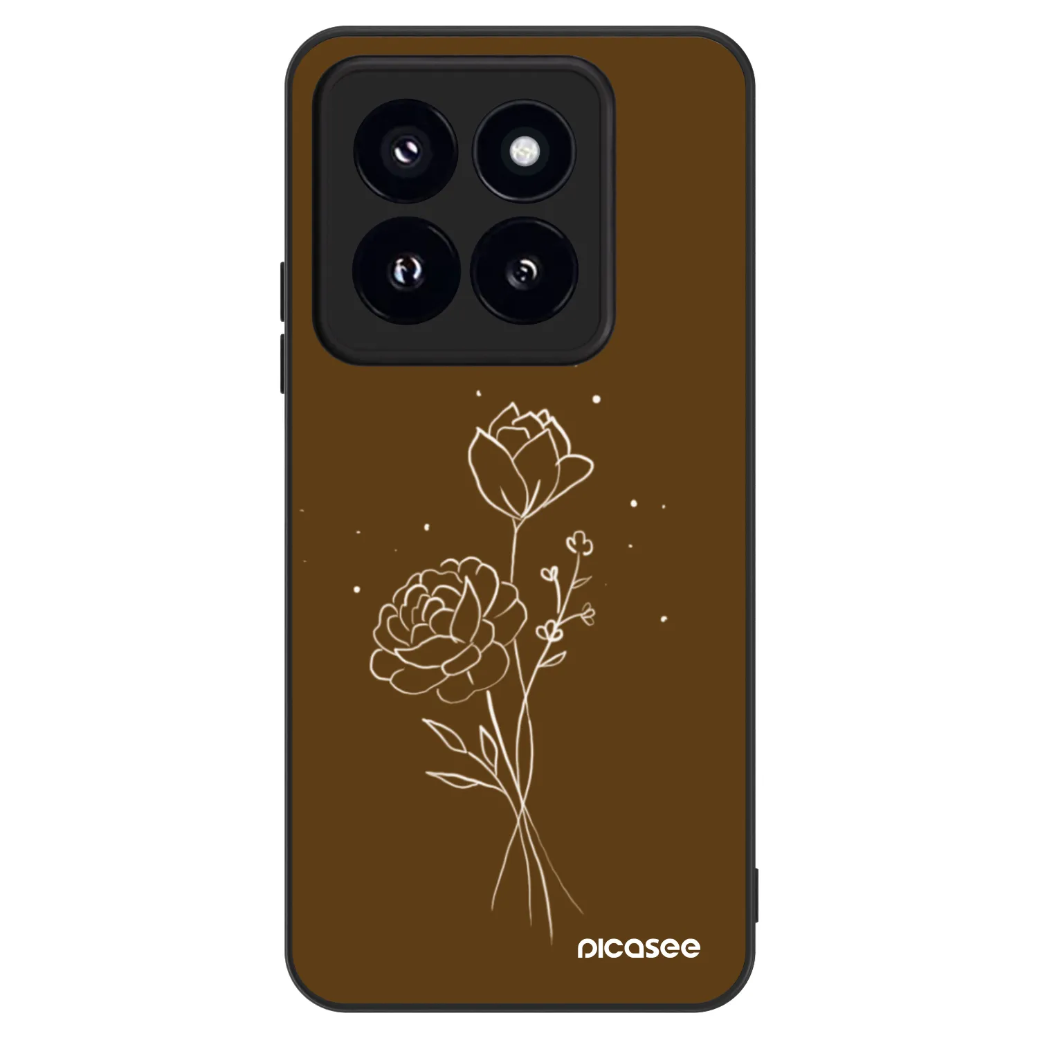Picasee ULTIMATE CASE na Xiaomi 14 Pro - Brown flowers