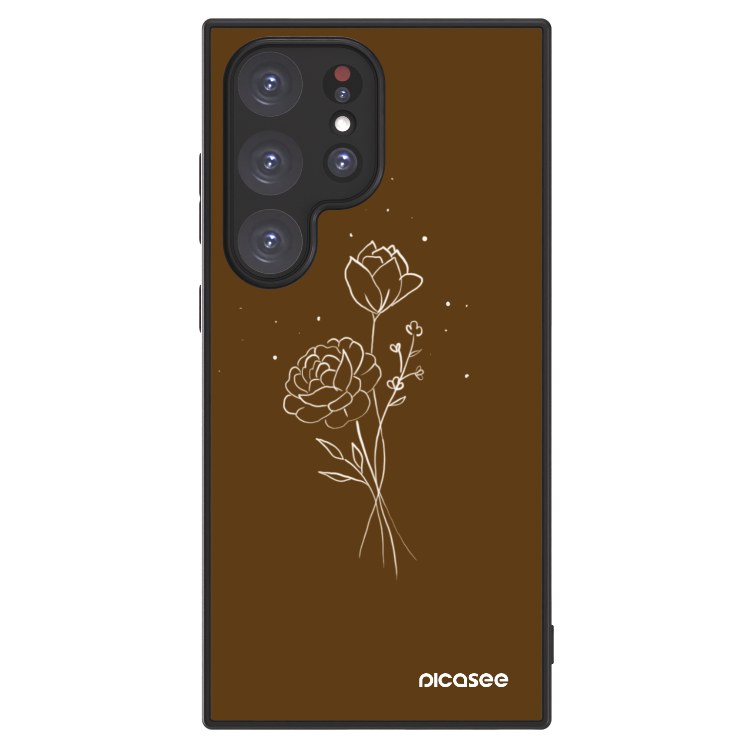 Picasee ULTIMATE CASE na Samsung Galaxy S24 Ultra S928B 5G - Brown flowers