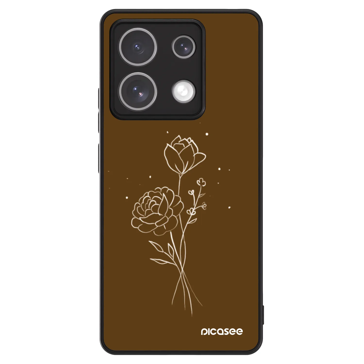 Picasee ULTIMATE CASE na Xiaomi Redmi Note 13 5G - Brown flowers