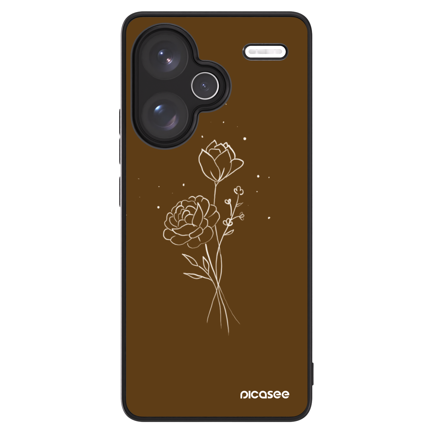 Picasee ULTIMATE CASE na Xiaomi Redmi Note 13 Pro+ 5G - Brown flowers