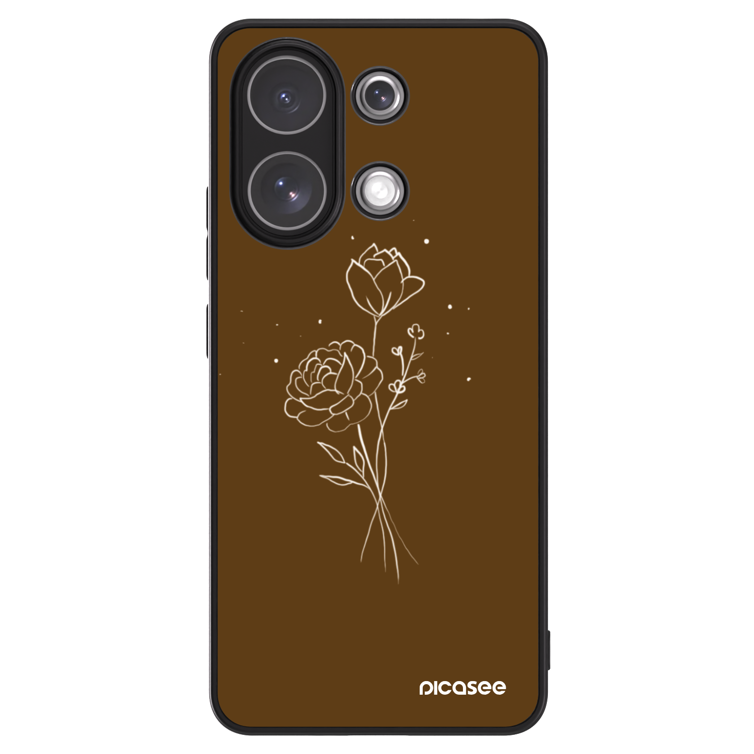 Picasee ULTIMATE CASE na Xiaomi Redmi Note 13 4G - Brown flowers