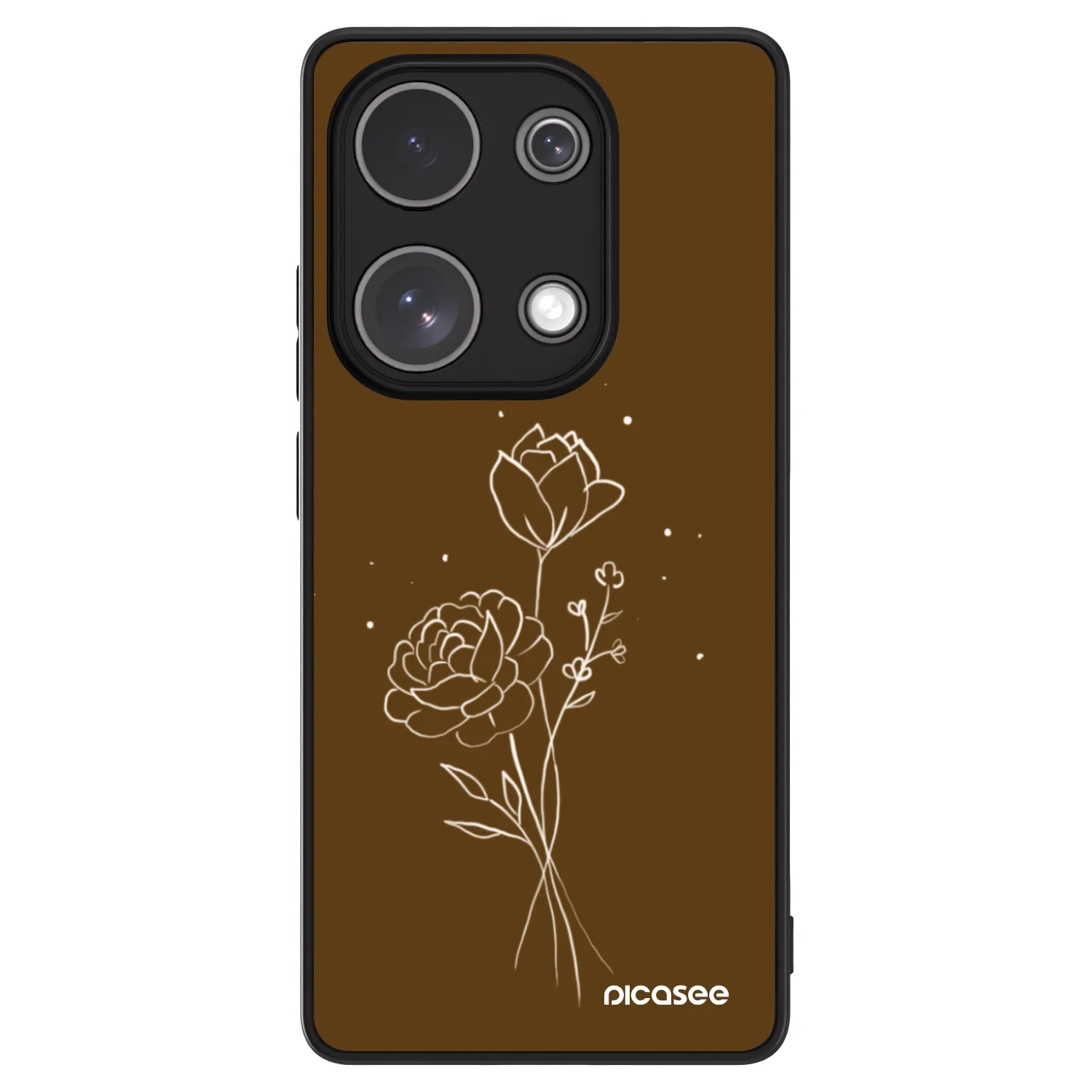 Picasee ULTIMATE CASE na Xiaomi Redmi Note 13 Pro 4G - Brown flowers