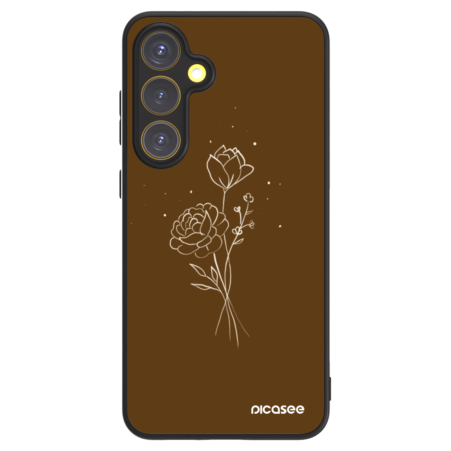 Picasee ULTIMATE CASE na Samsung Galaxy S24 FE S721B - Brown flowers