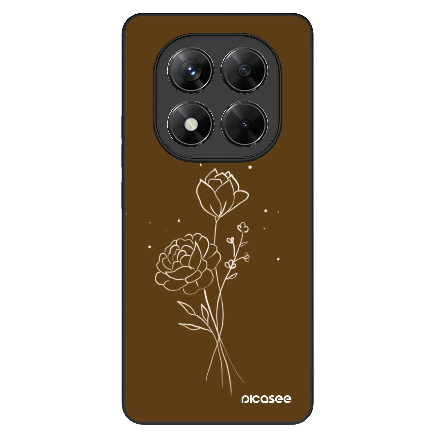 Picasee ULTIMATE CASE na Xiaomi Redmi Note 14 Pro 5G - Brown flowers