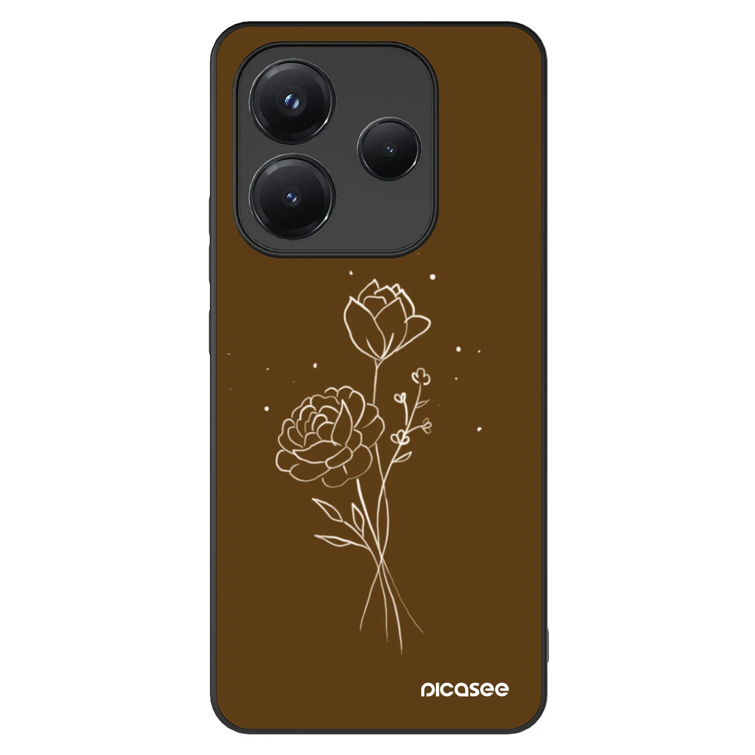 Picasee ULTIMATE CASE na Xiaomi Redmi Note 14 5G - Brown flowers