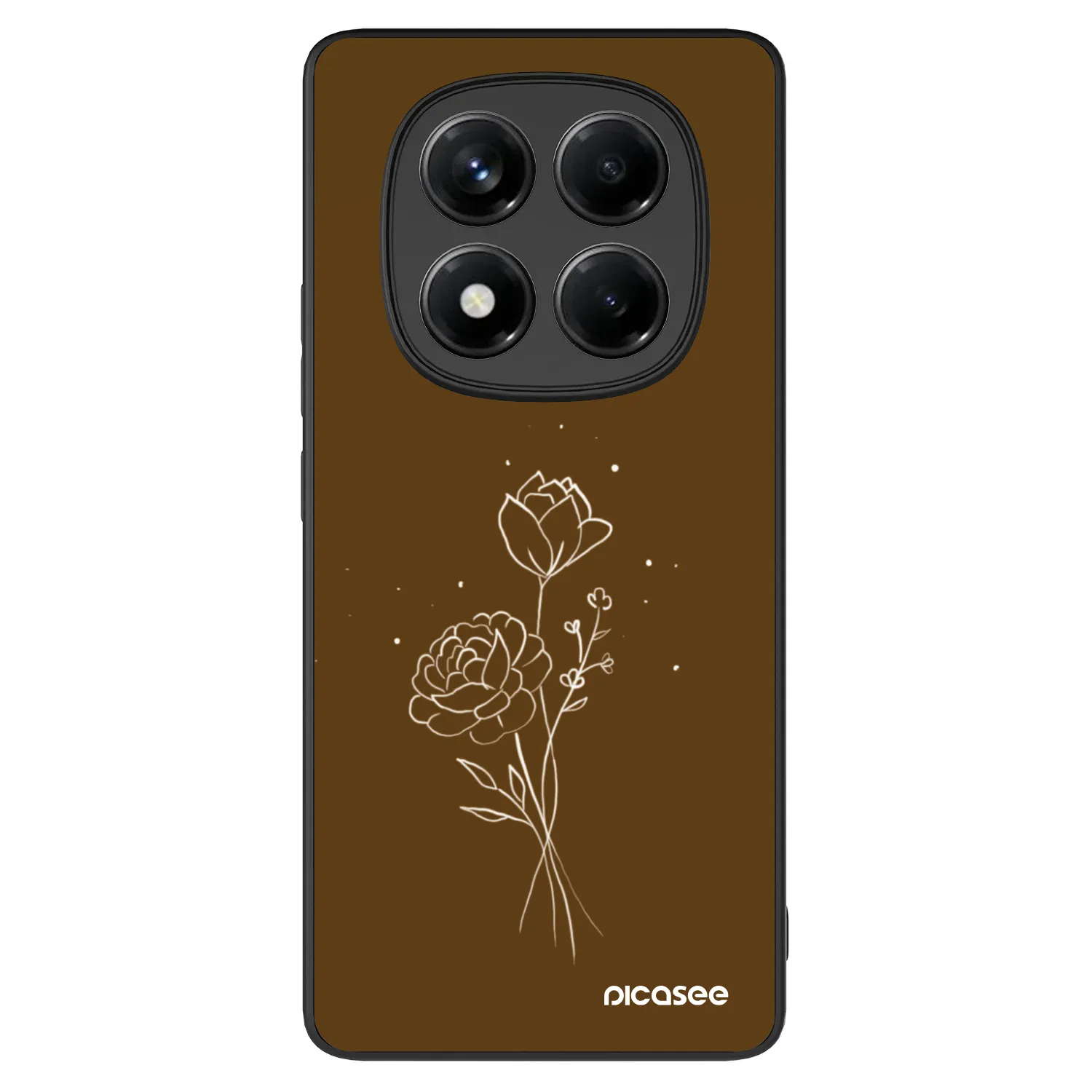 Picasee ULTIMATE CASE na Xiaomi Redmi Note 14 Pro 4G - Brown flowers
