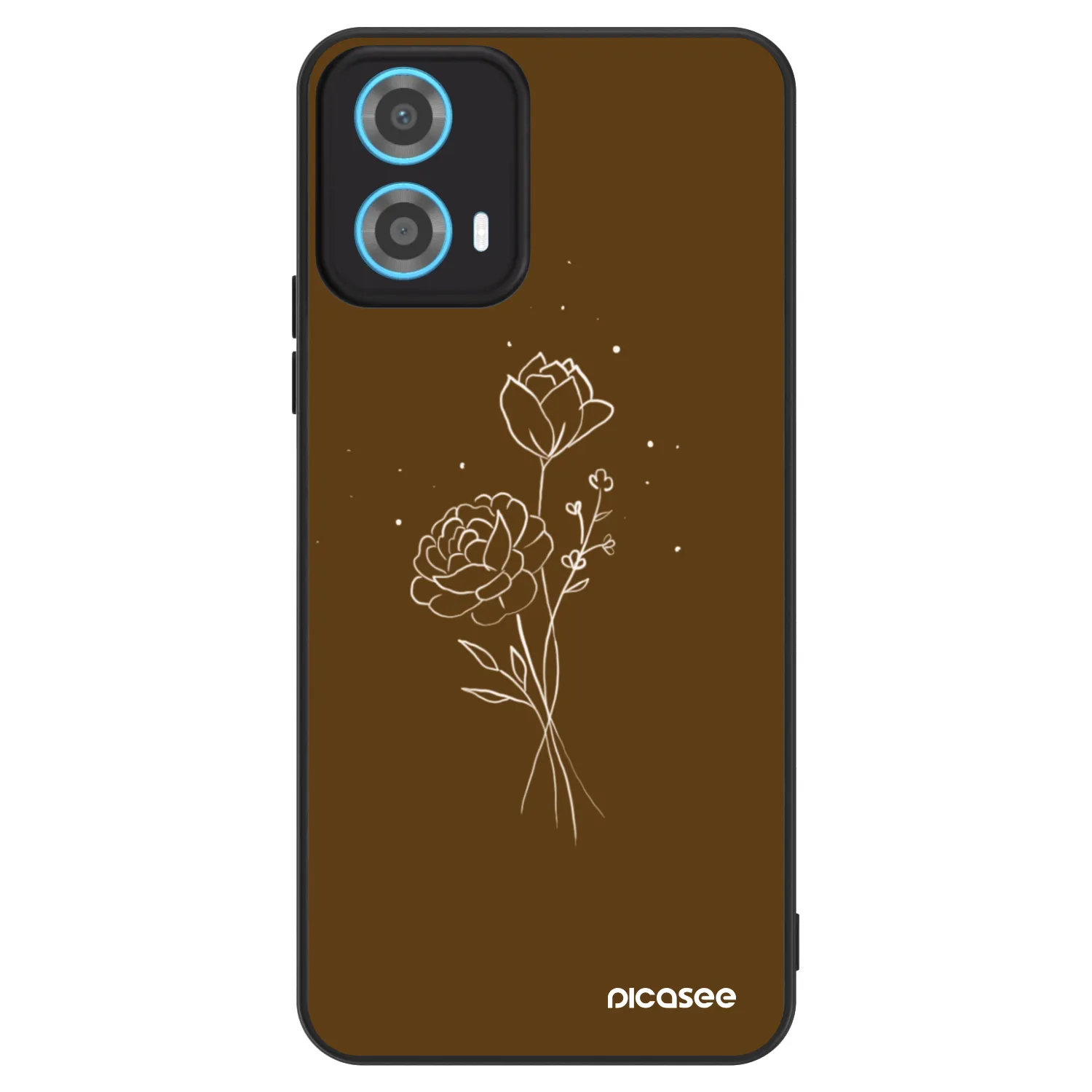 Picasee ULTIMATE CASE na Motorola Moto G34 5G - Brown flowers