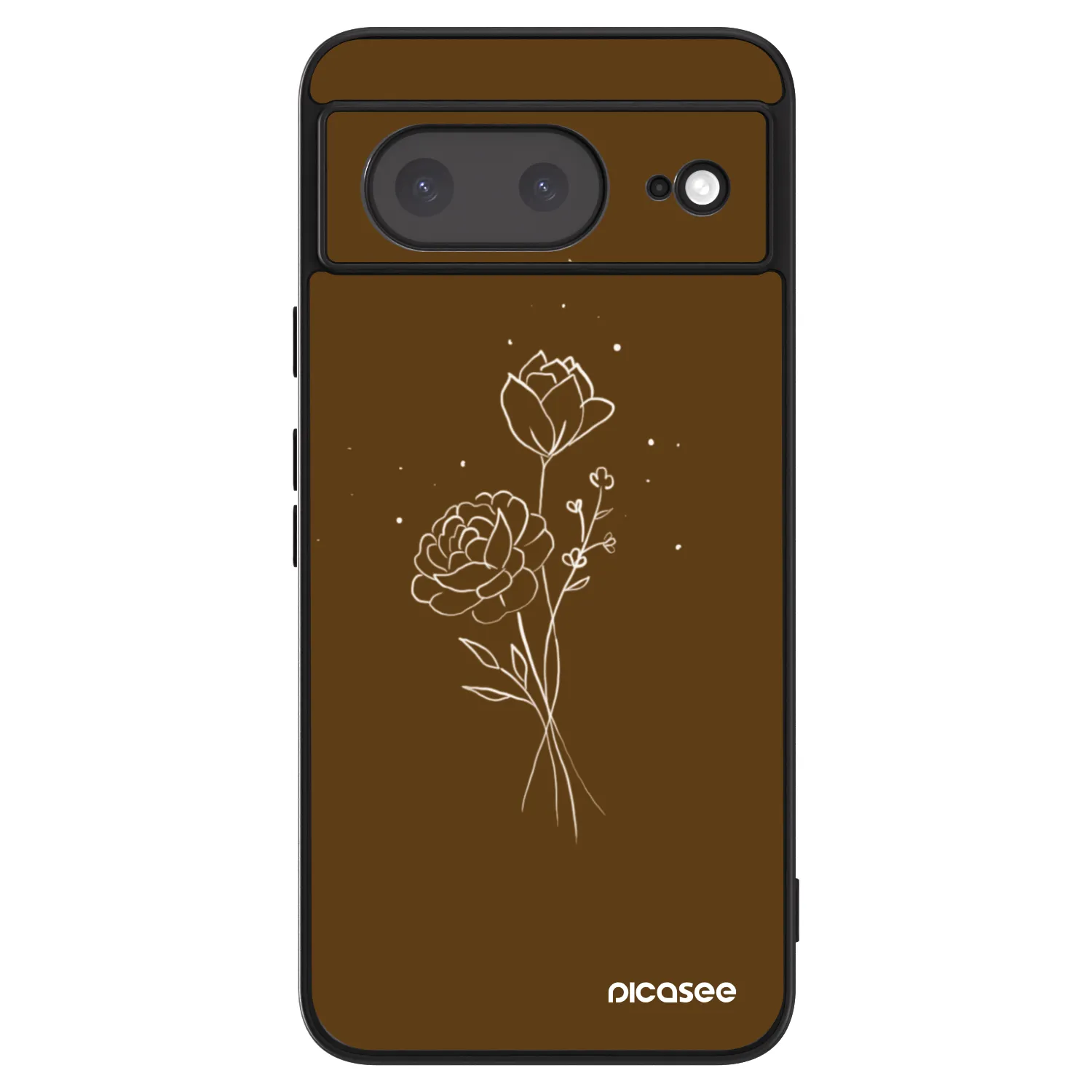 Picasee ULTIMATE CASE na Google Pixel 8a - Brown flowers