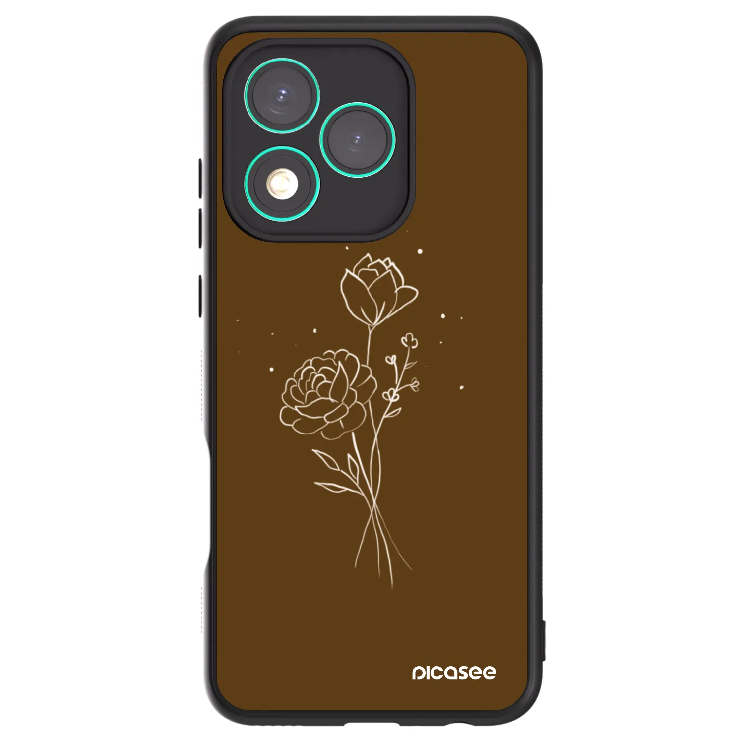 Picasee ULTIMATE CASE na Honor 400 Lite 5G - Brown flowers
