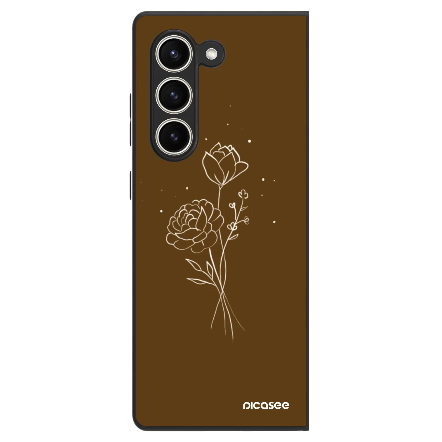 Picasee ULTIMATE CASE na Samsung Galaxy Z Fold5 5G - Brown flowers