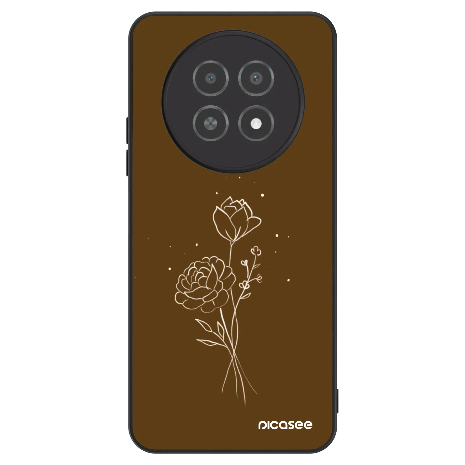 Picasee ULTIMATE CASE na Realme 12X - Brown flowers