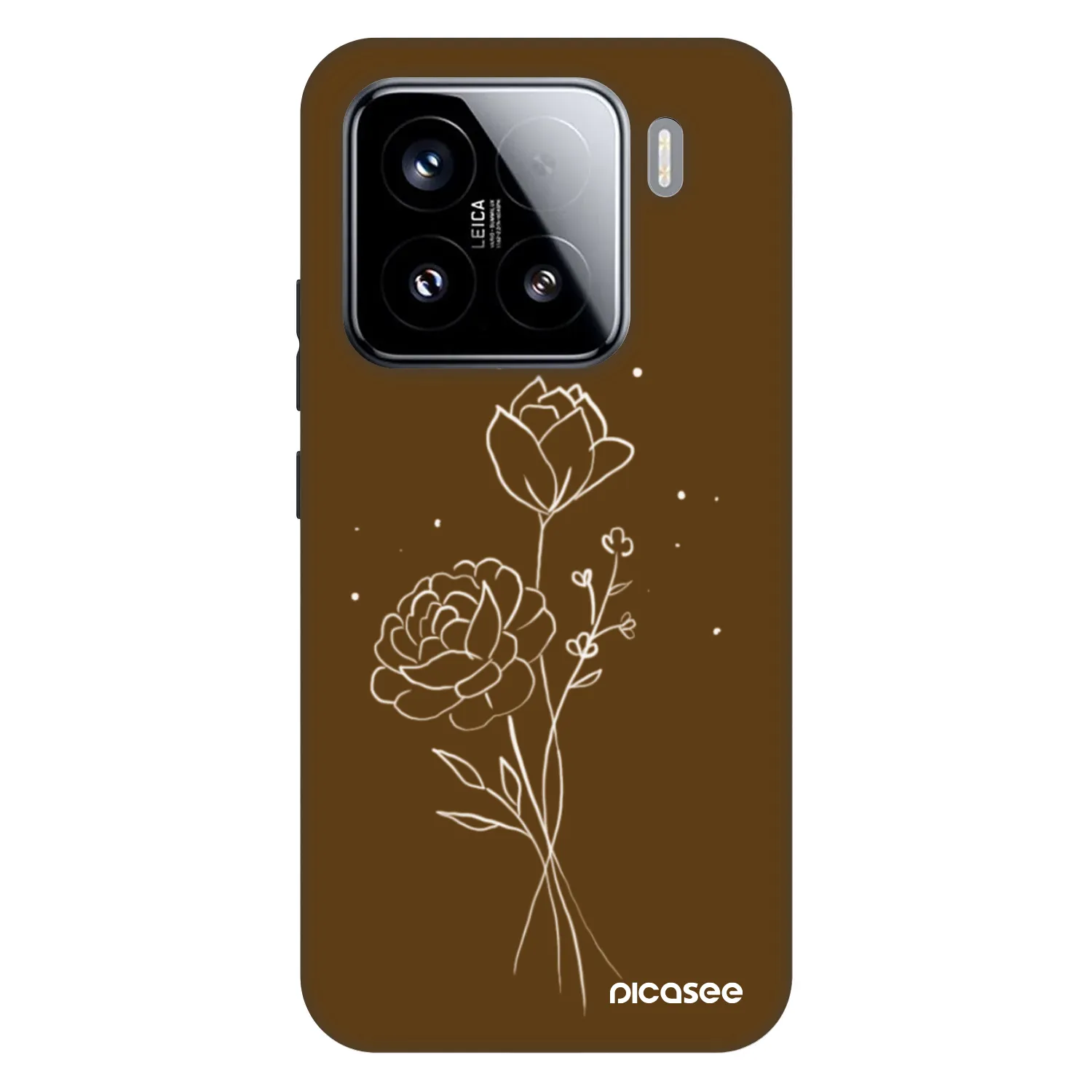 Picasee Fashion Case na Xiaomi 15 - Brown flowers