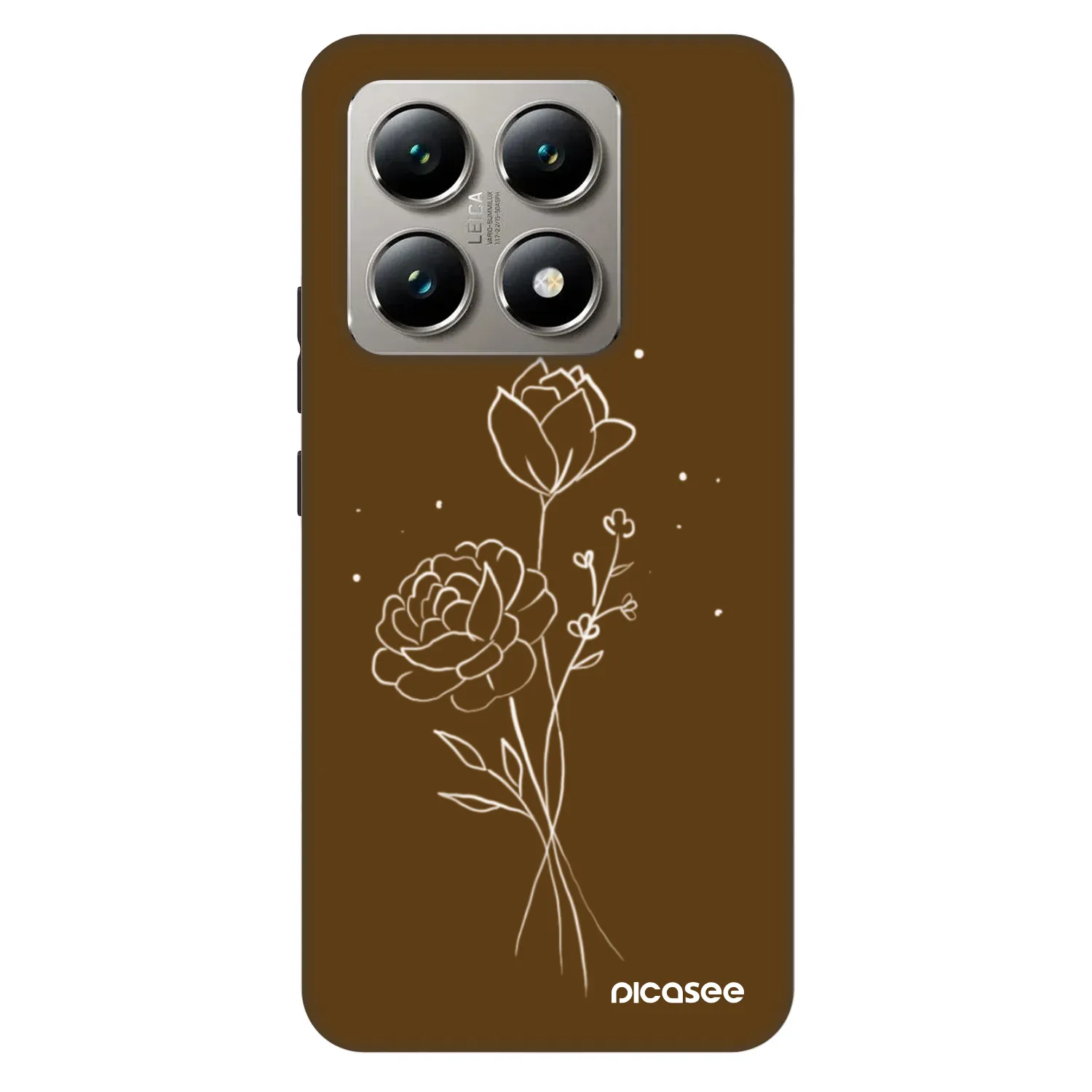 Picasee Fashion Case na Xiaomi 14T - Brown flowers