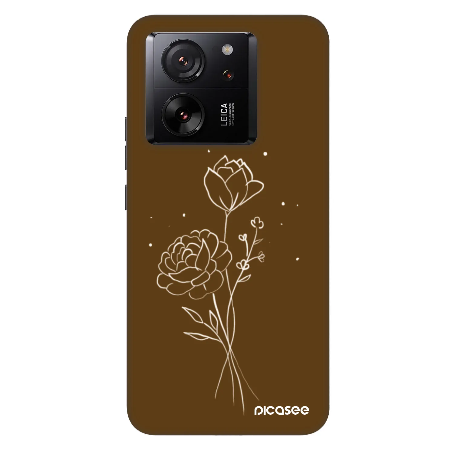 Picasee Fashion Case na Xiaomi 13T Pro - Brown flowers