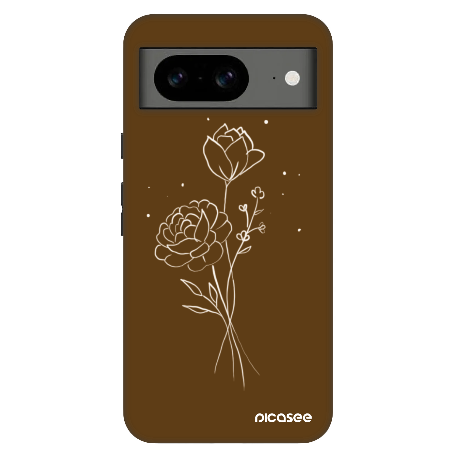 Picasee Fashion Case na Google Pixel 8 Pro - Brown flowers
