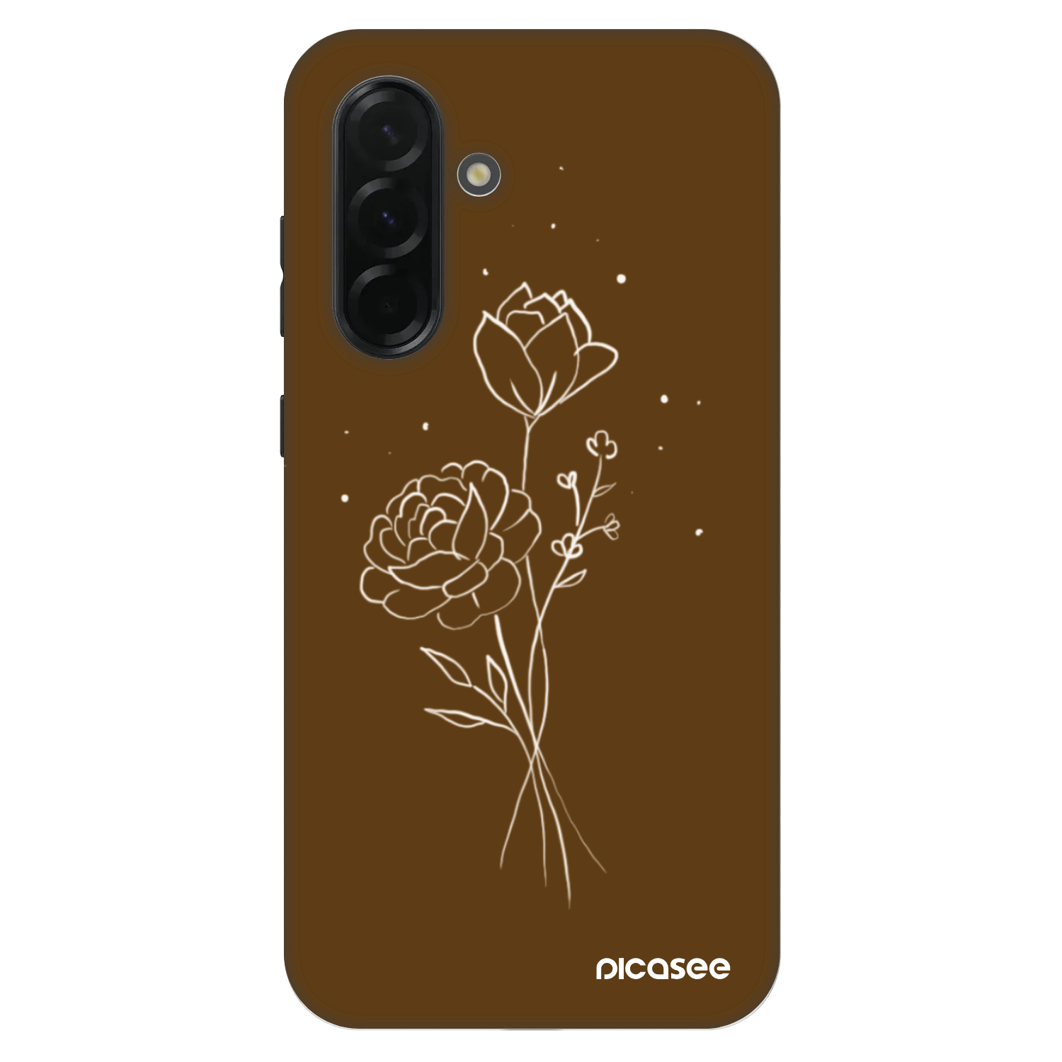 Picasee Fashion Case na Samsung Galaxy A36 5G - Brown flowers