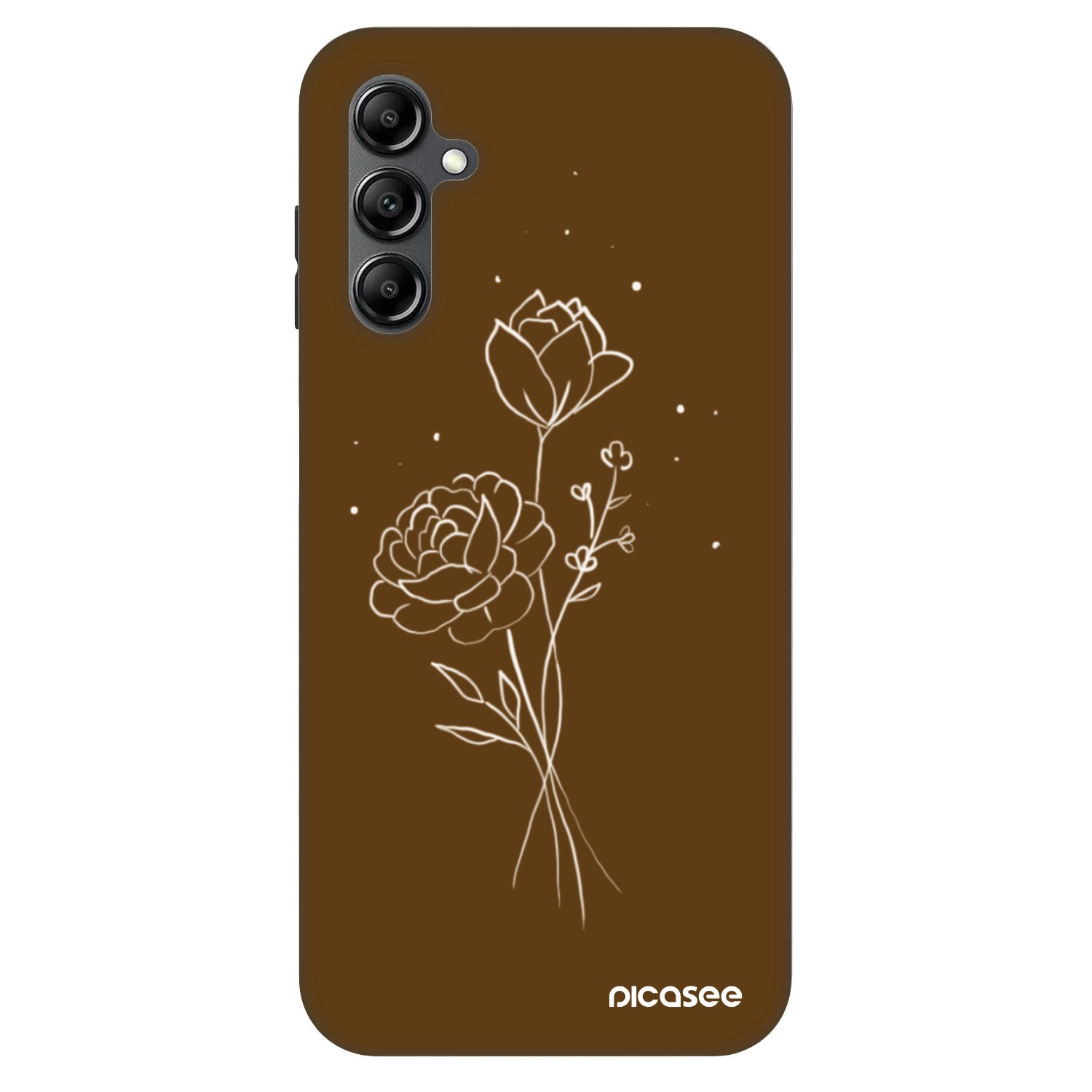 Picasee Fashion Case na Samsung Galaxy A14 5G A146P - Brown flowers