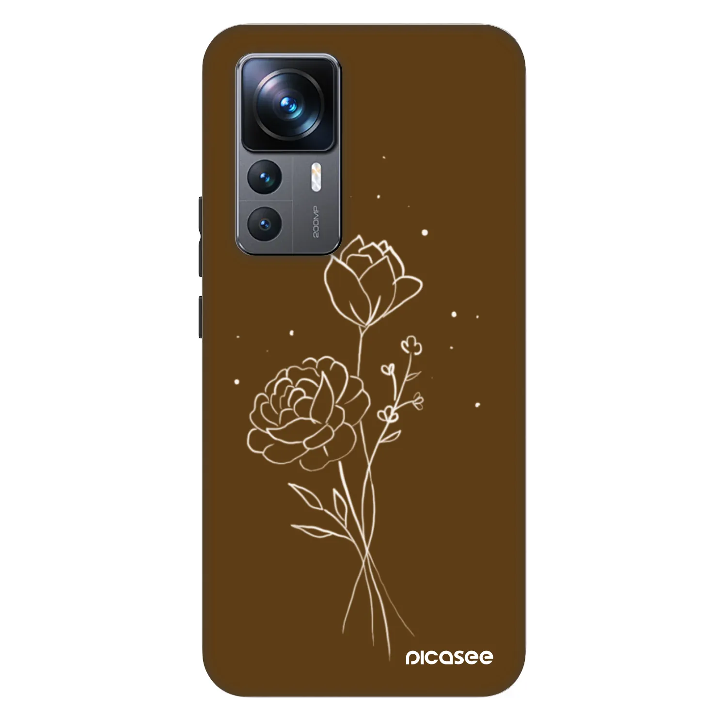 Picasee Fashion Case na Xiaomi 12T - Brown flowers