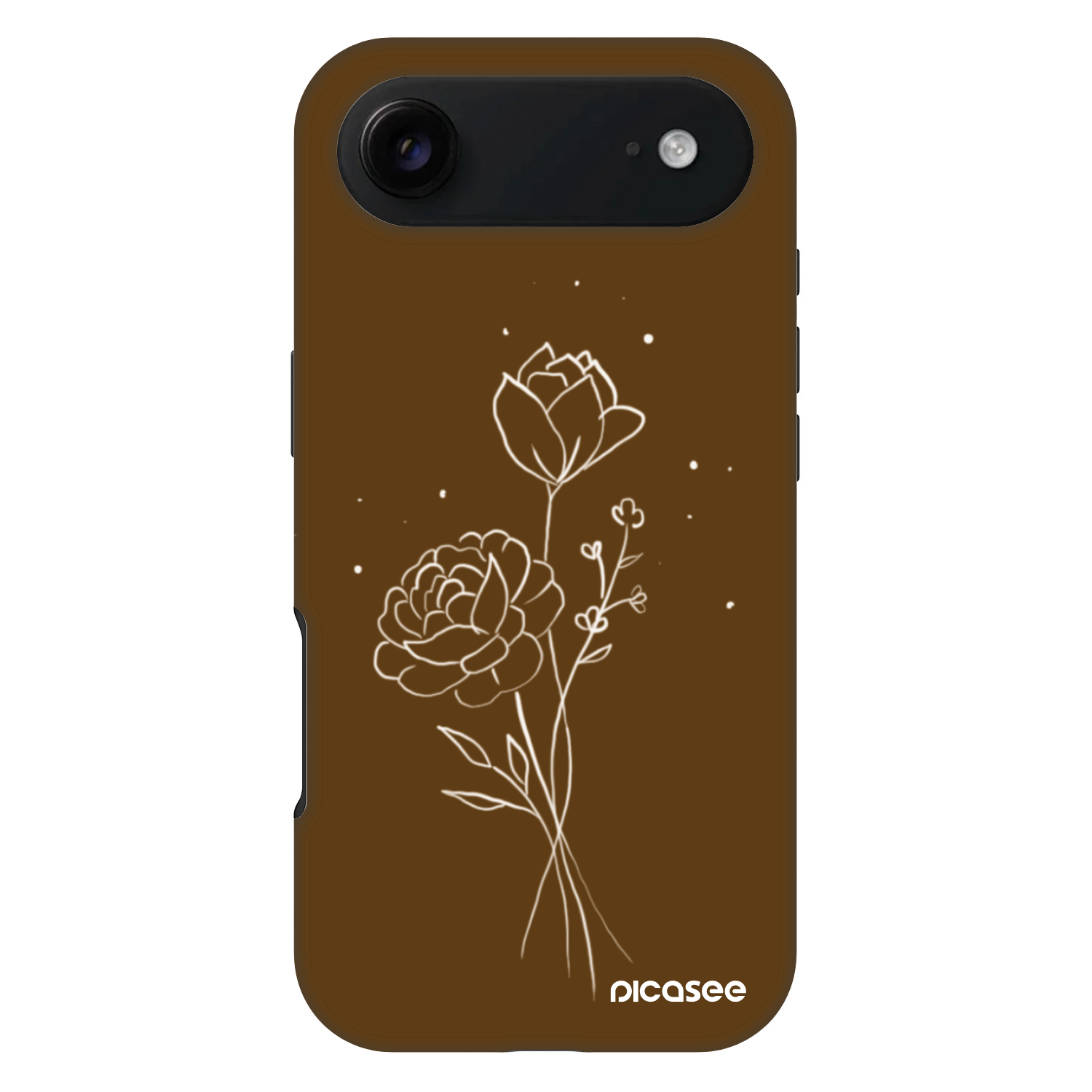 Picasee Fashion Case MagSafe na Apple iPhone Air - Brown flowers